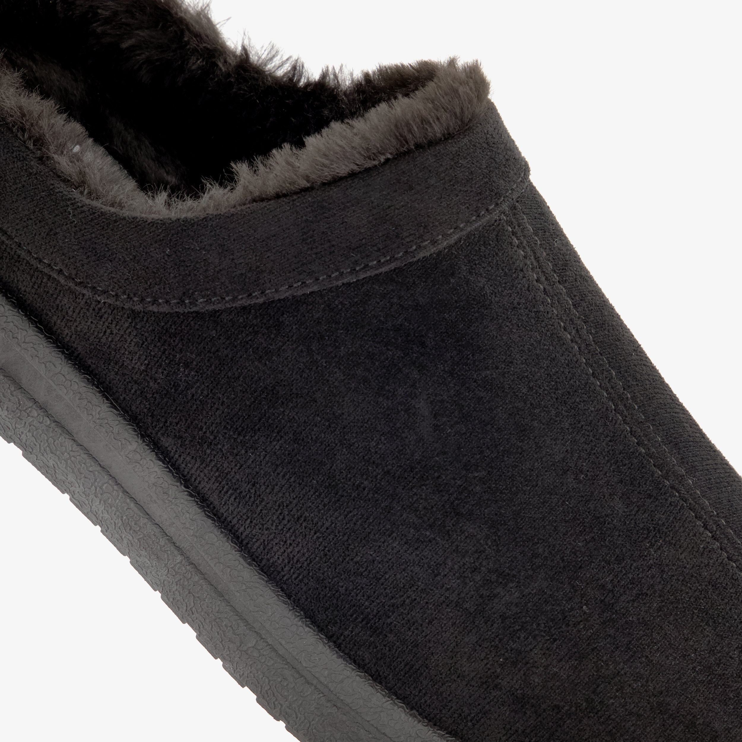 Natuform gevoerde heren instap pantoffels zwart – foto 5