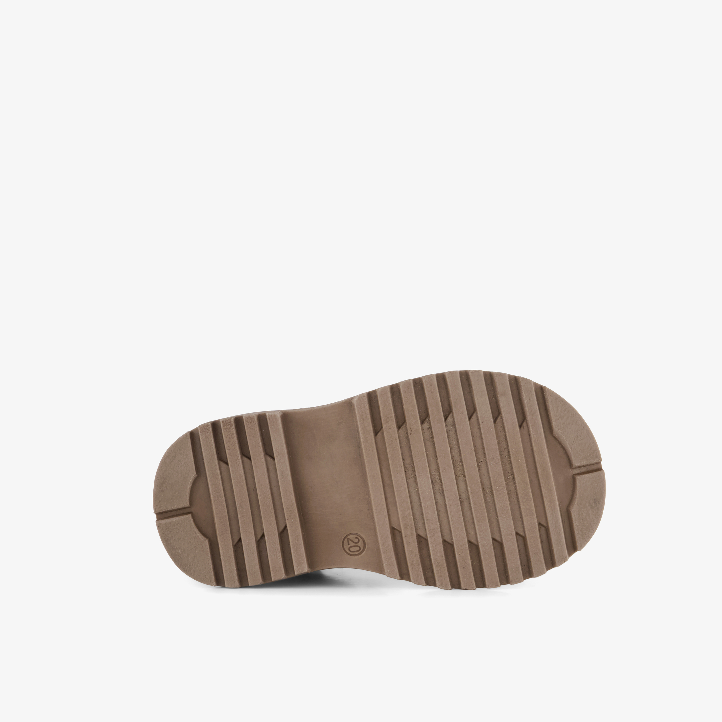 Groot suède meisjes veterboots met bloemetjes taupe – foto 3