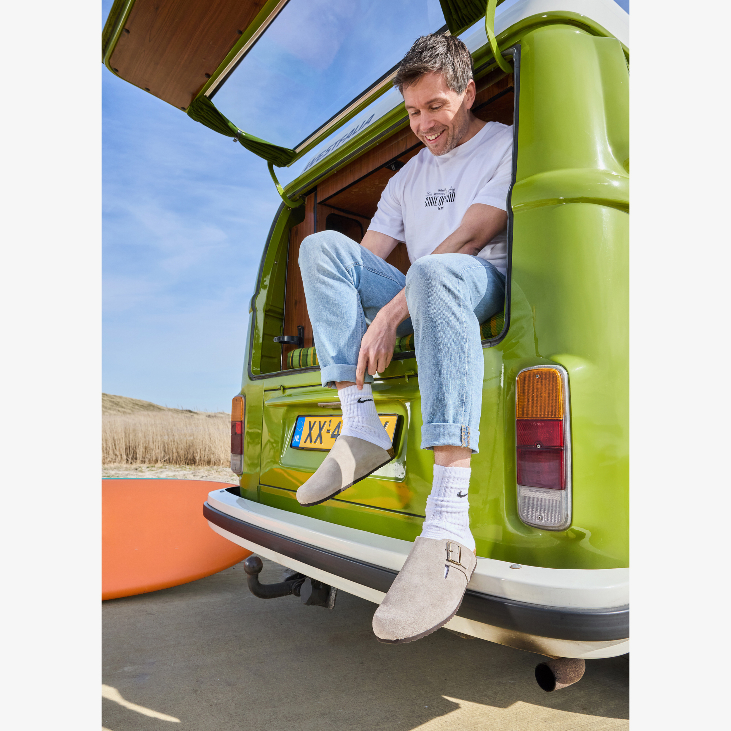 JJ REBEL heren T-shirt met backprint wit t-shirts & tops – foto 3