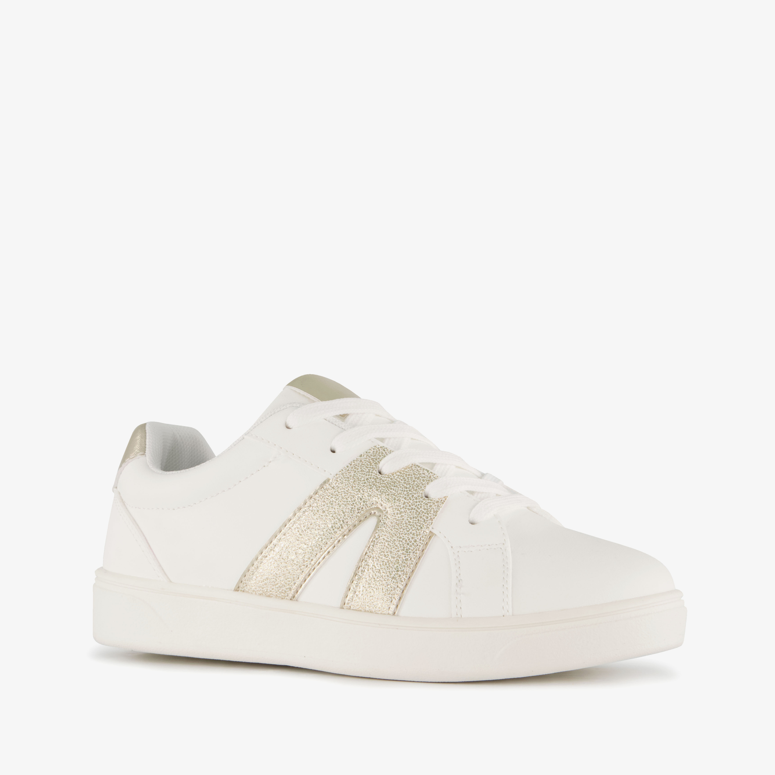 Blue Box meisjes sneakers wit goud