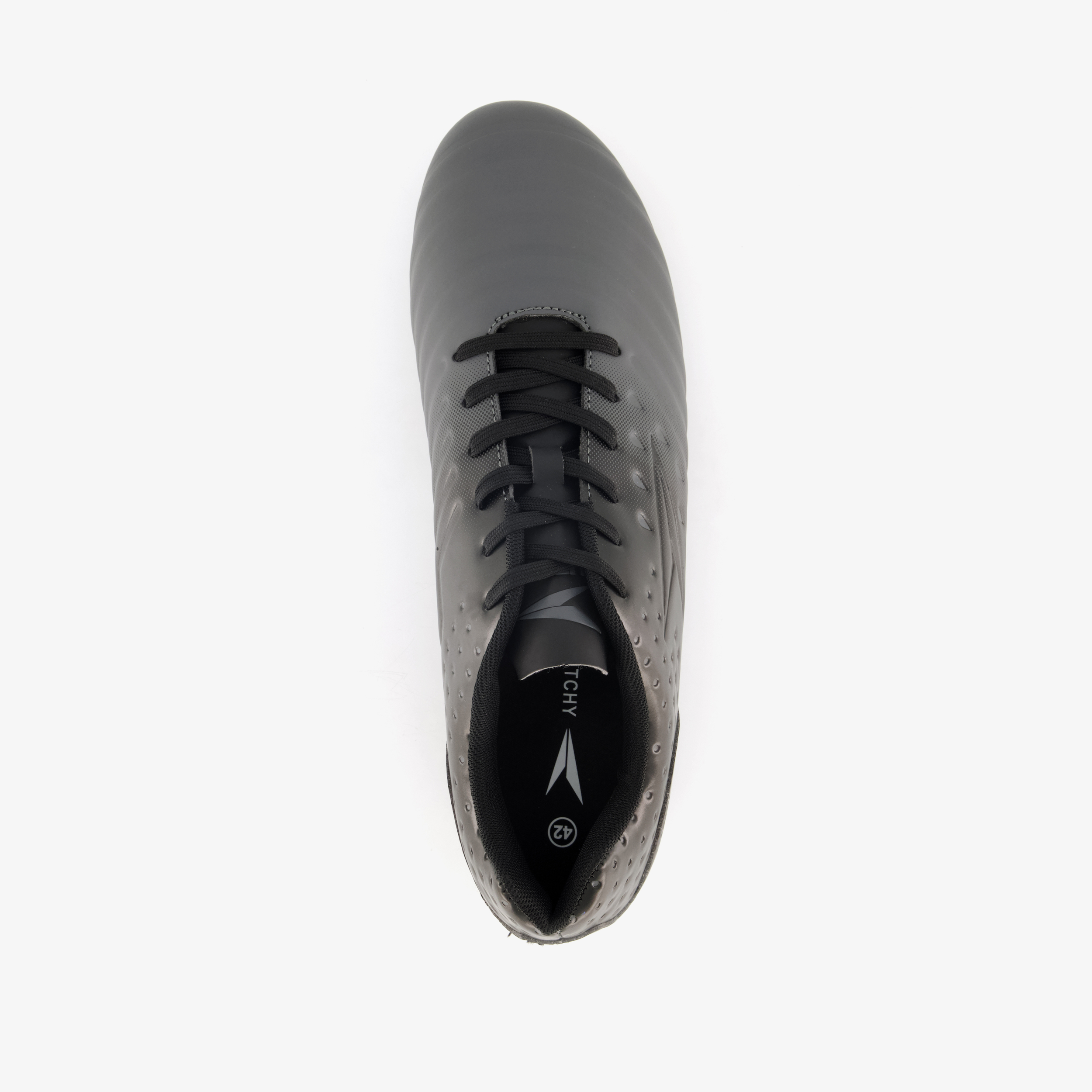 Dutchy FG heren voetbalschoenen zwart grijs veldschoenen – foto 4