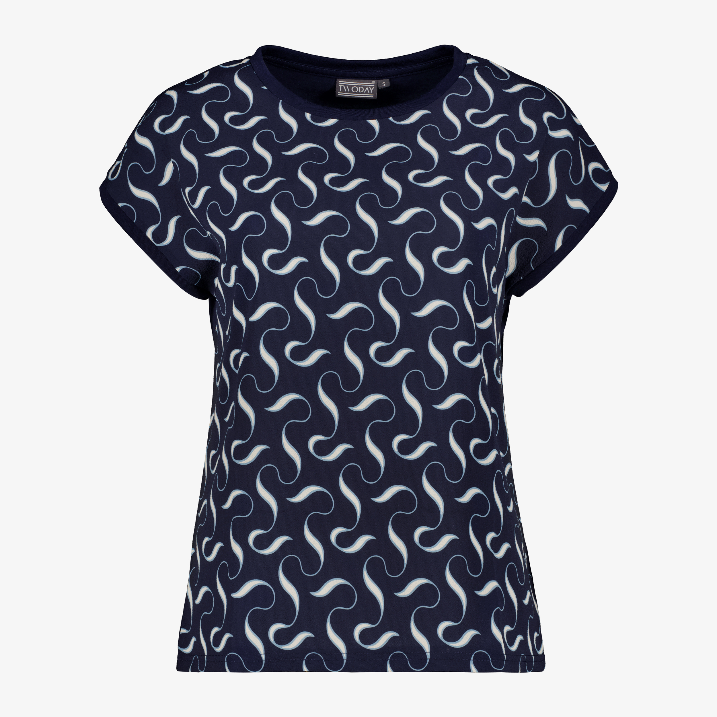 TwoDay dames T-shirt met print blauw t-shirts & tops