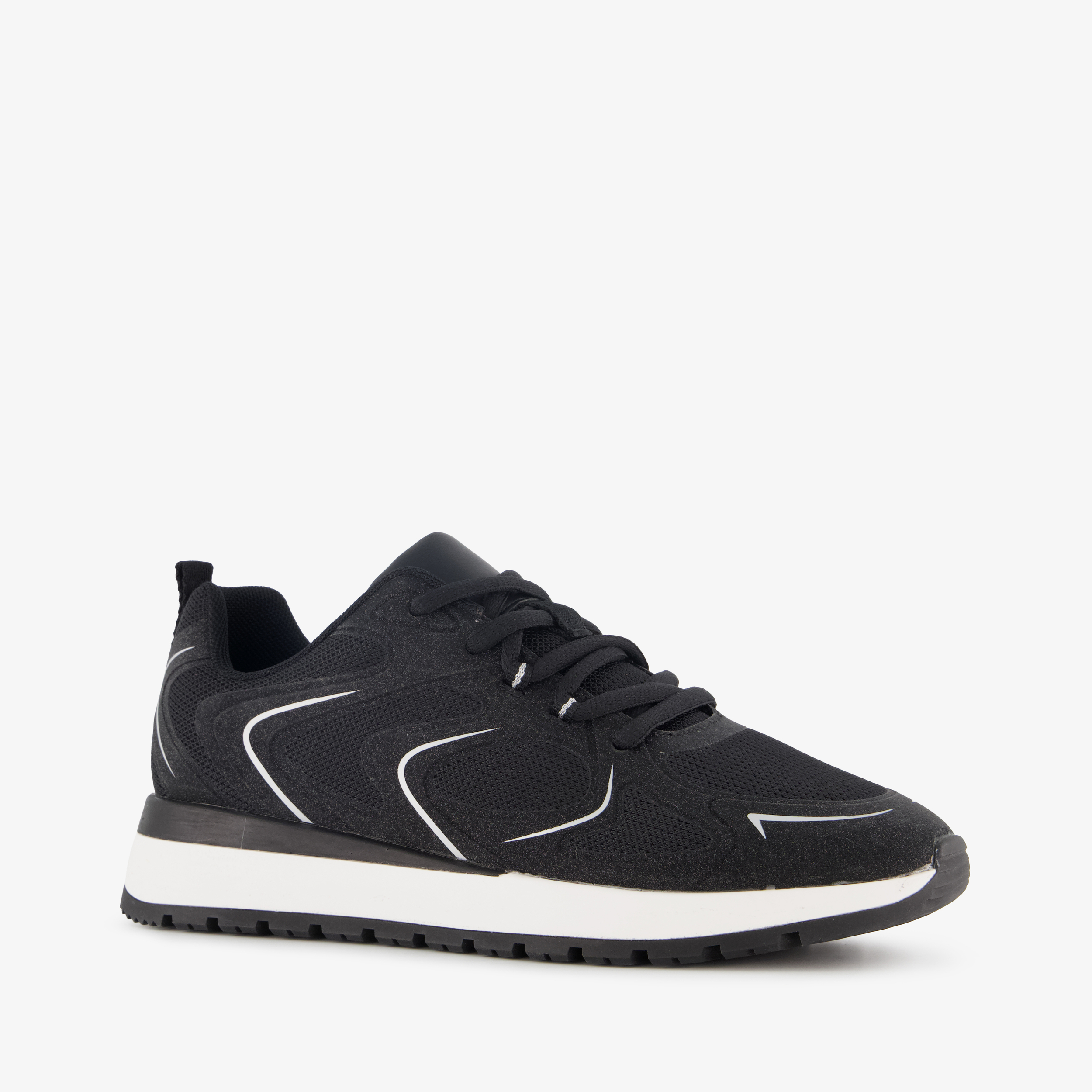 Blue Box dames sneakers zwart wit