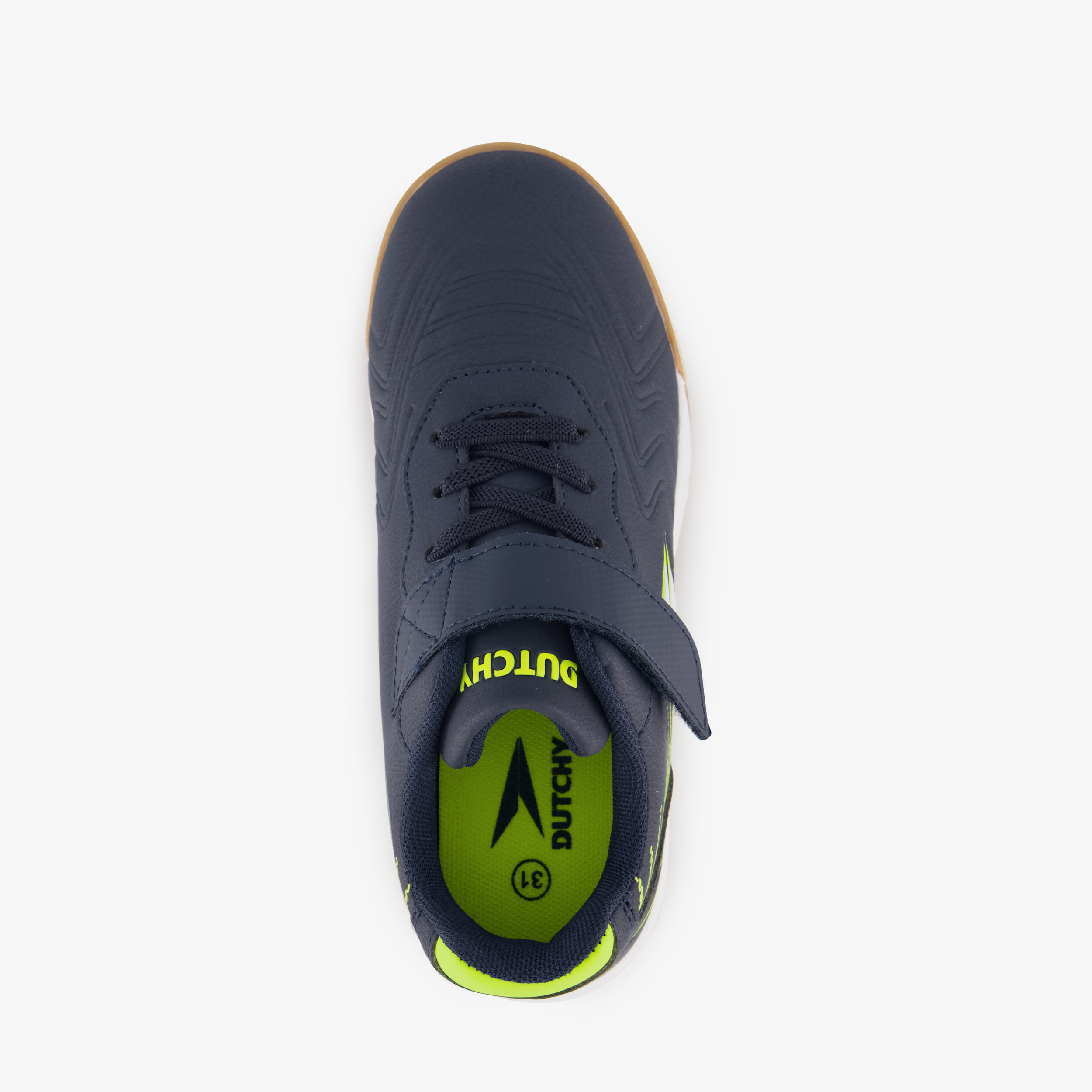 Dutchy Attack 2 kinder zaalschoenen blauw geel meisjes – foto 4