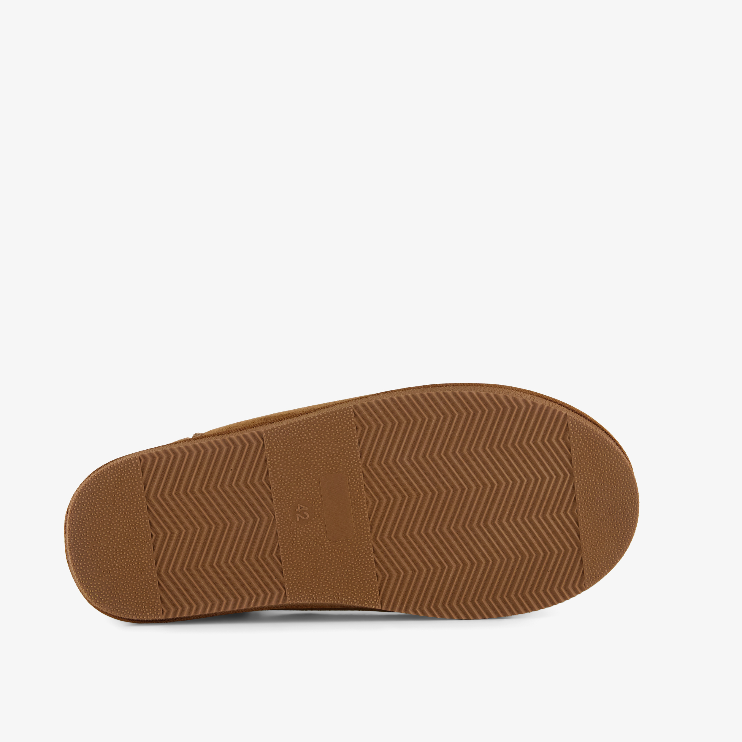 Thu!s gevoerde heren pantoffels cognac bruin – foto 3