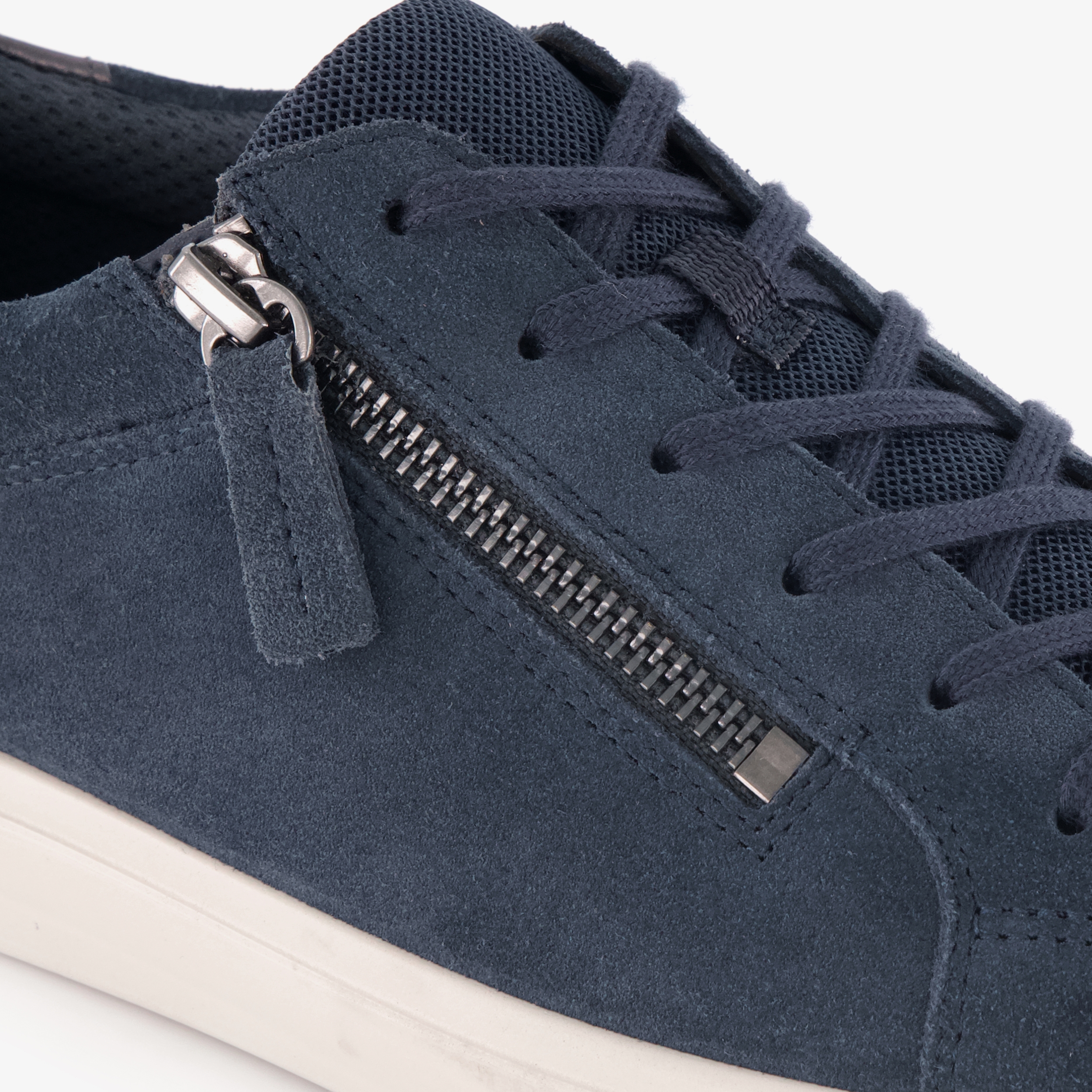 ECCO Classic leren dames sneakers blauw – foto 5
