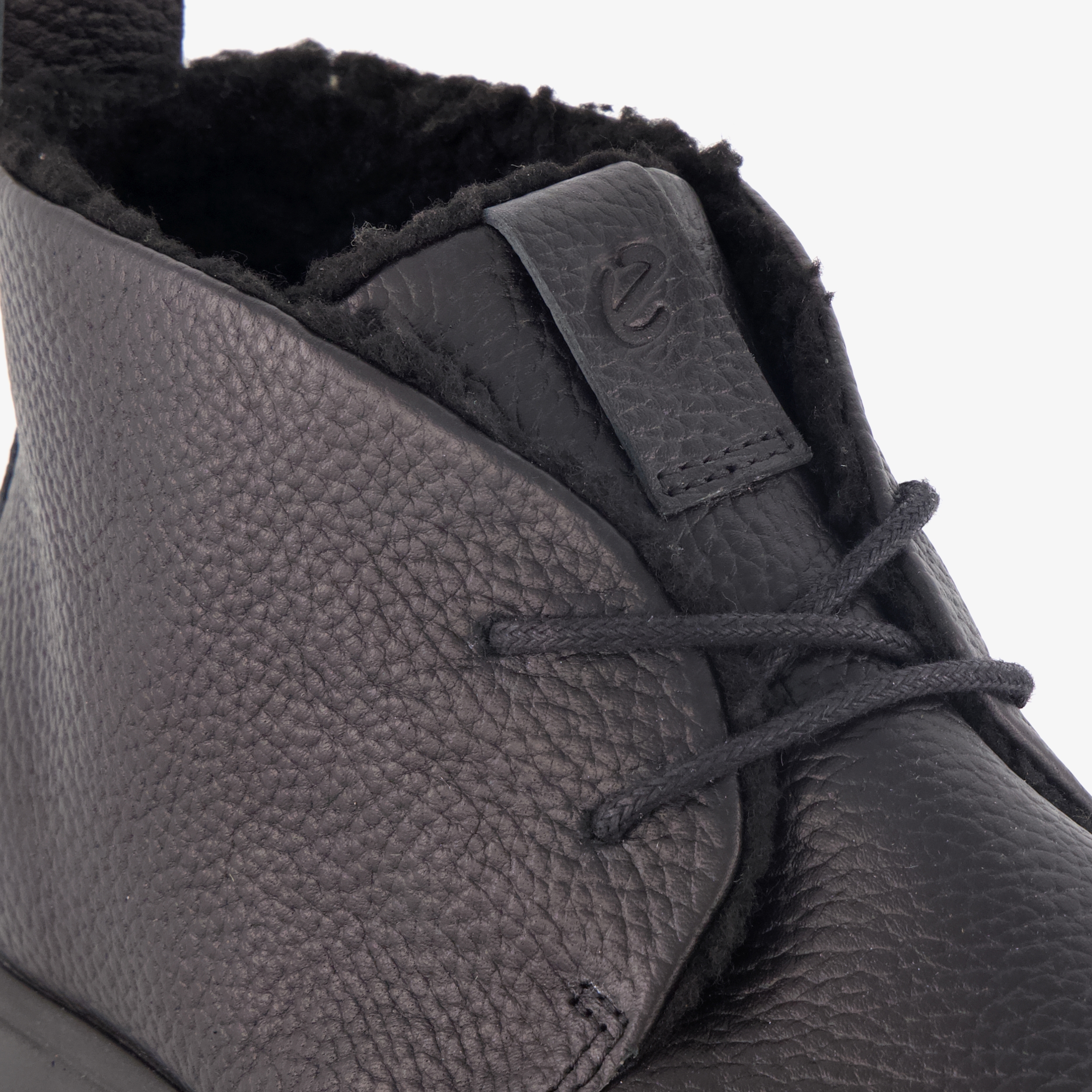 ECCO Soft 7 Tred leren dames veterschoenen zwart – foto 5