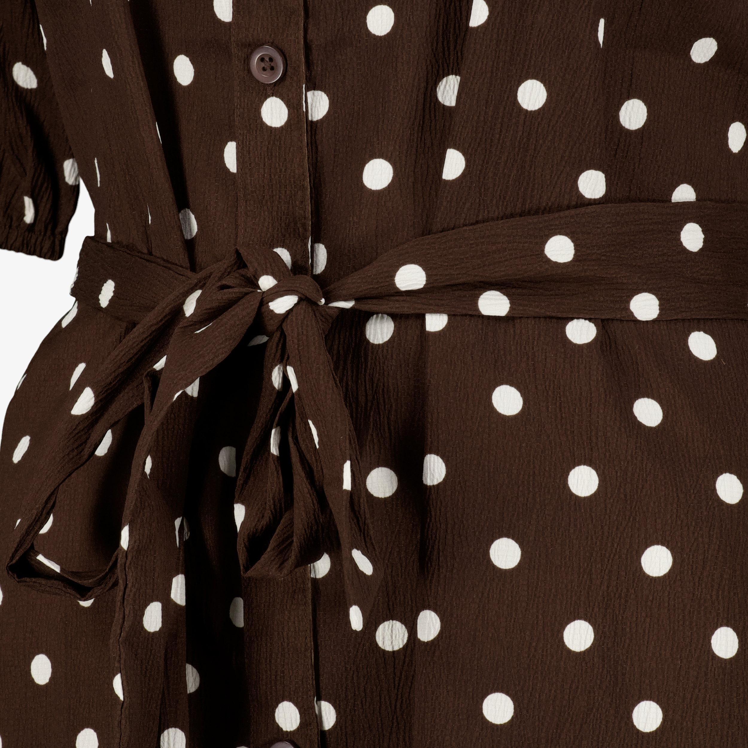 TwoDay dames blousejurk met stippen bruin jurken & rokken – foto 2