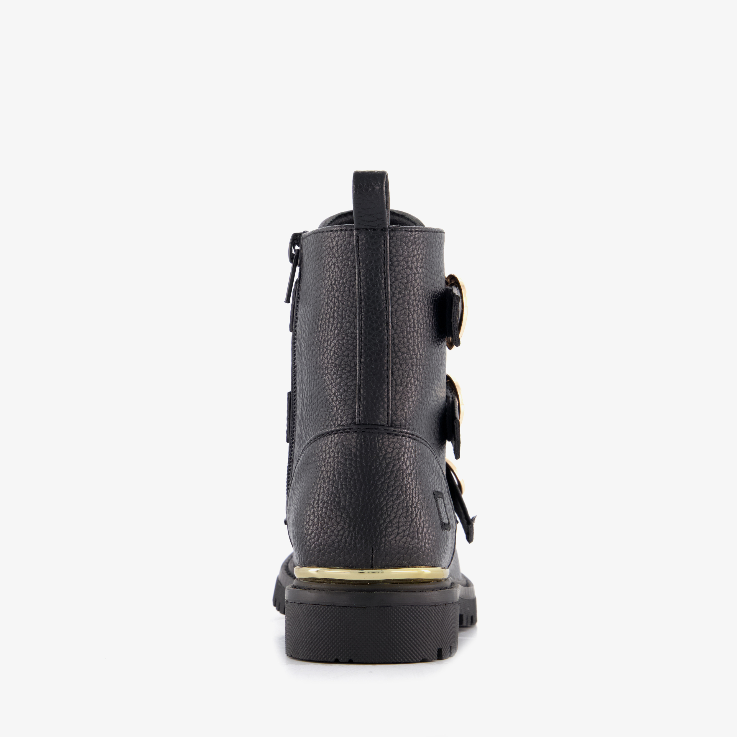 Blue Box meisjes biker boots zwart met hartjes gespen enkellaarzen – foto 2