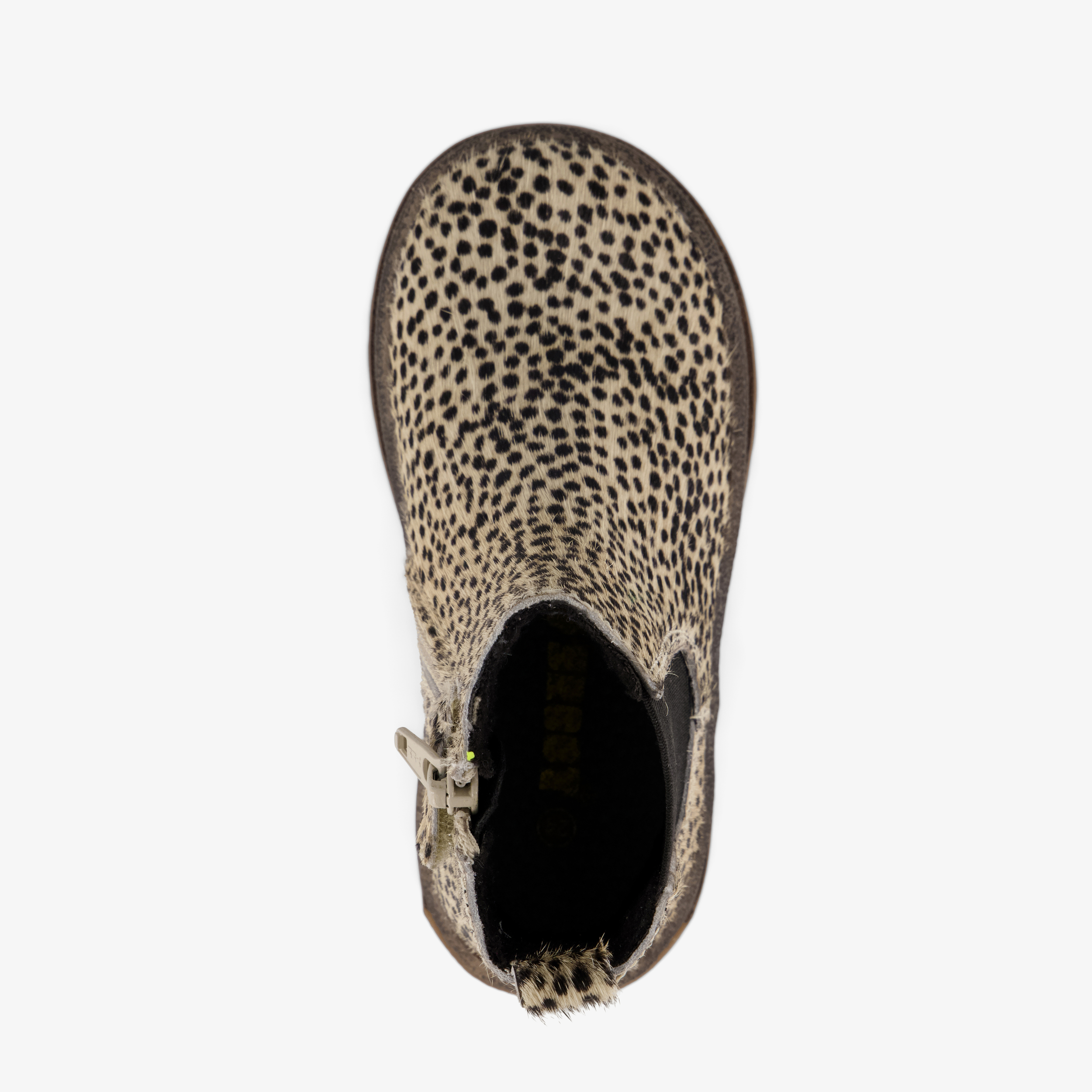 Groot suède meisjes Chelsea boots met panterprint – foto 4