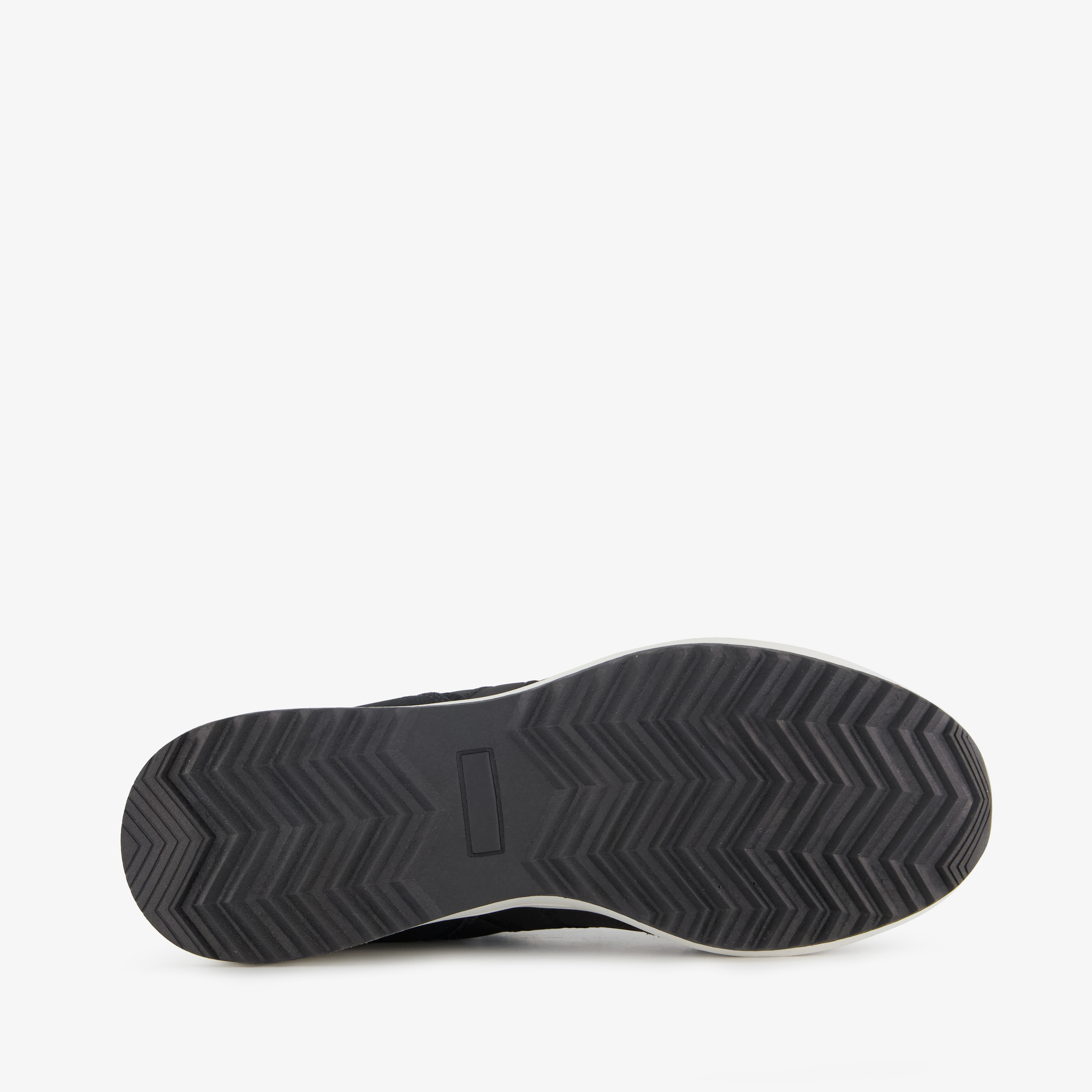 Hush Puppies suède dames sneakers met zebraprint details zwart – foto 3