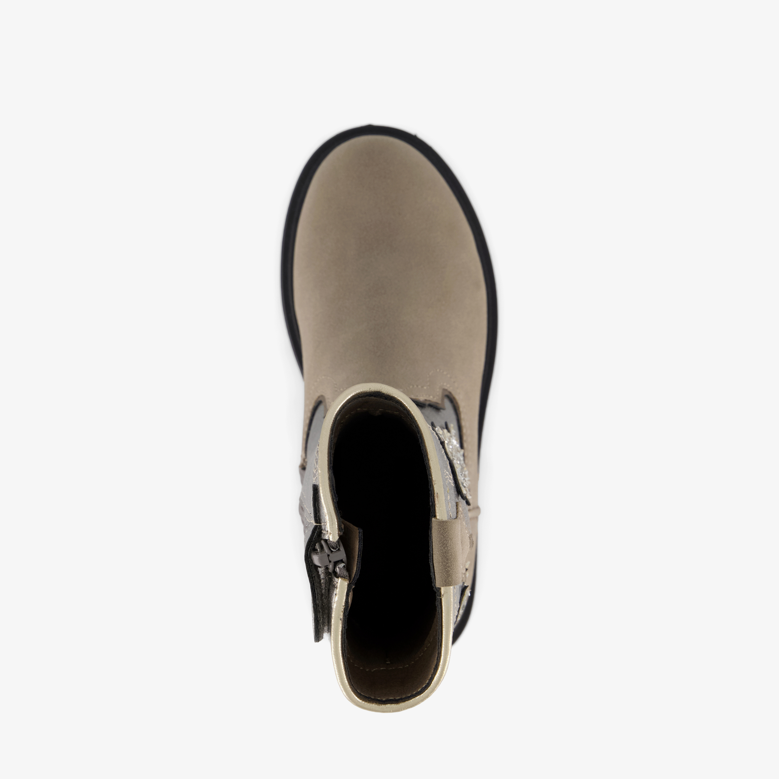 Blue Box meisjes cowboylaarzen beige zilver – foto 4