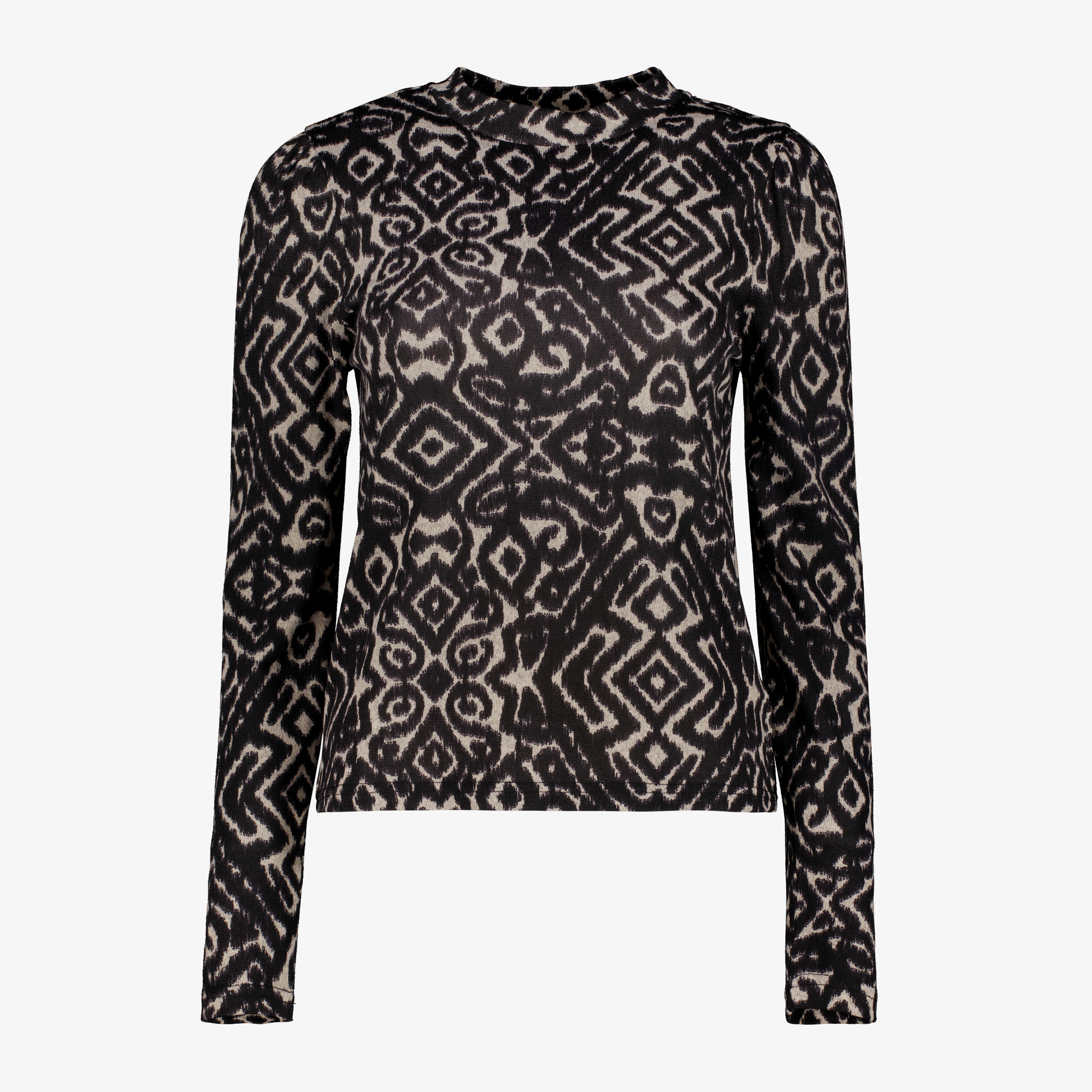 TwoDay dames top met print zwart beige t-shirts & tops