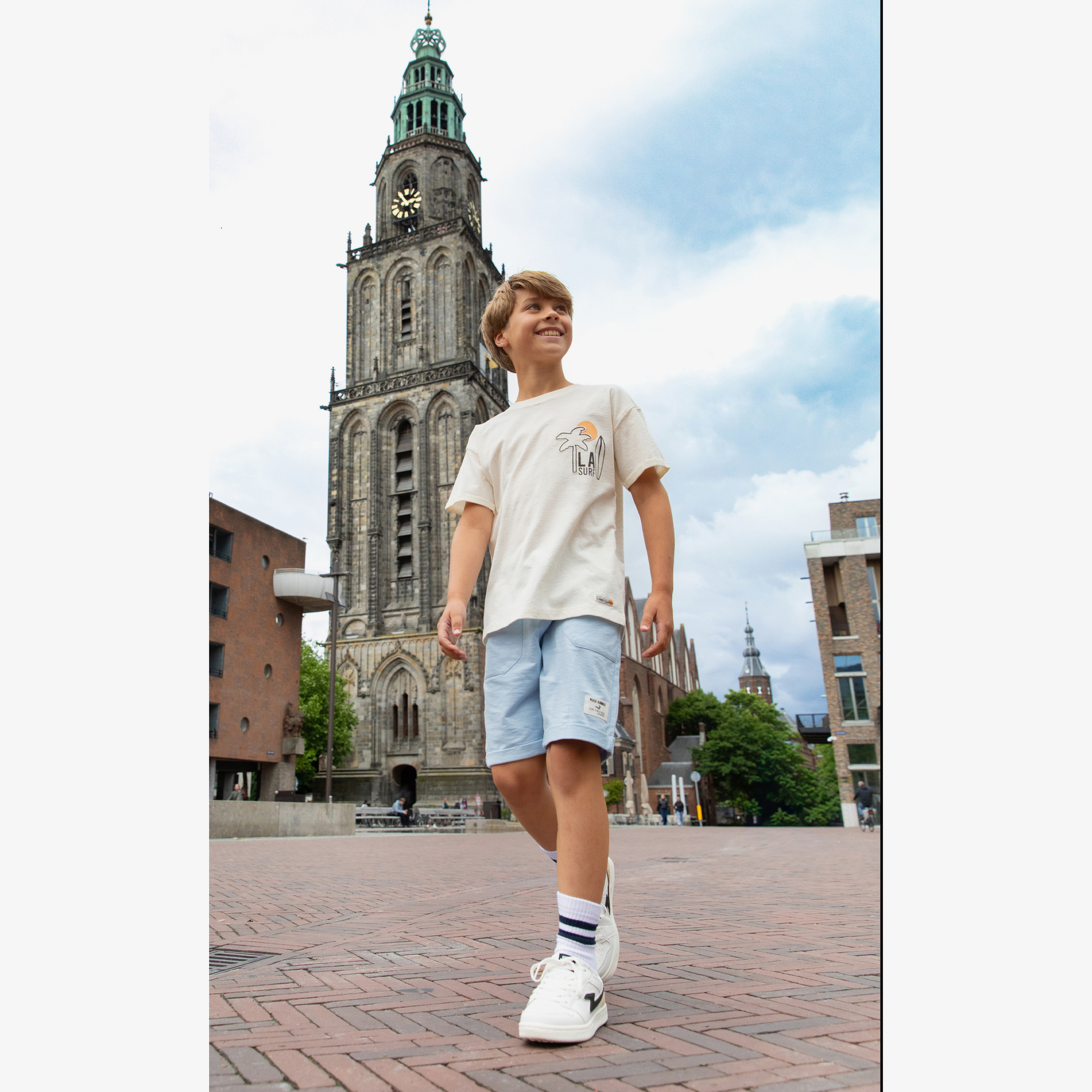 Unsigned jongens short lichtblauw broeken & shorts – foto 3