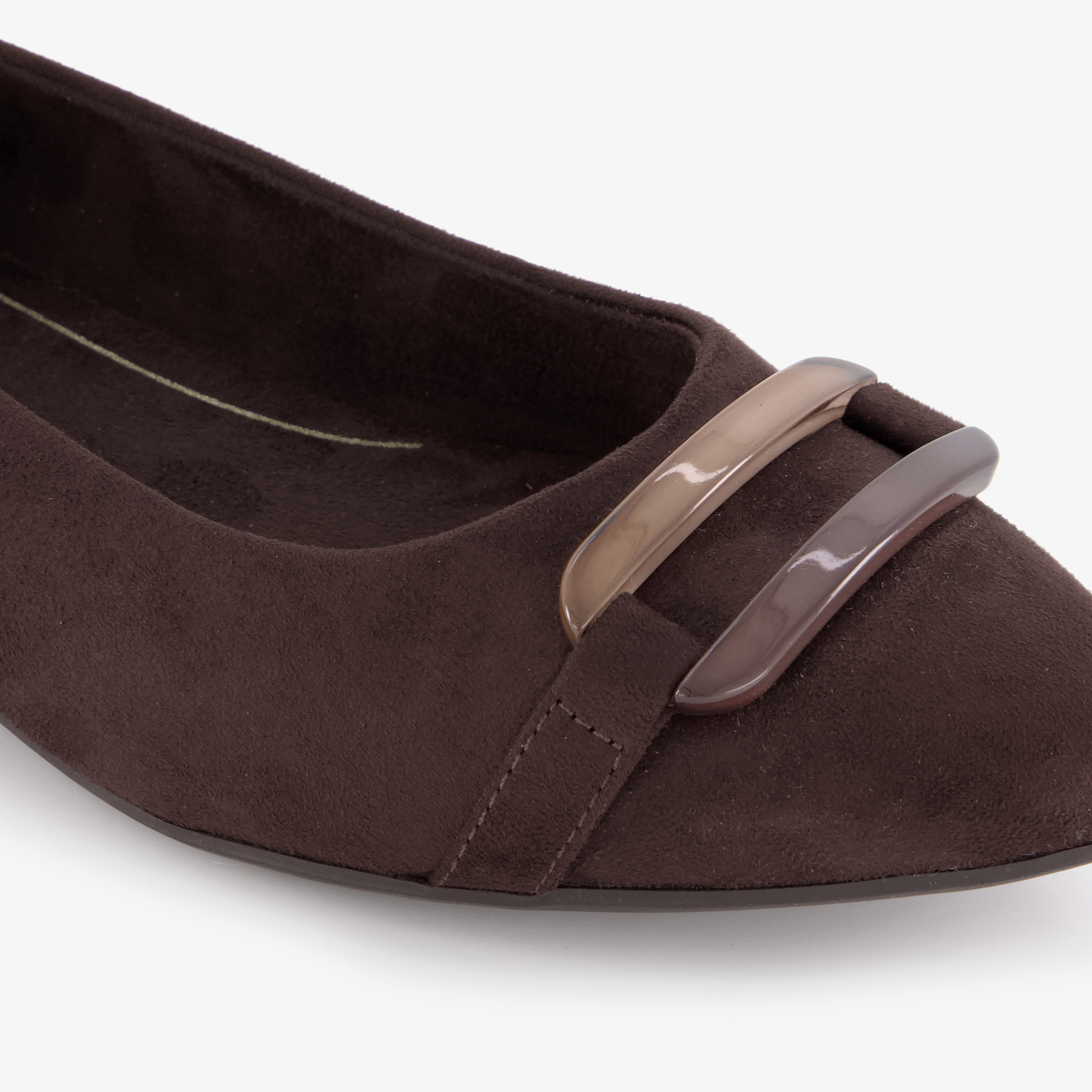 Jana dames ballerina bruin instappers – foto 5