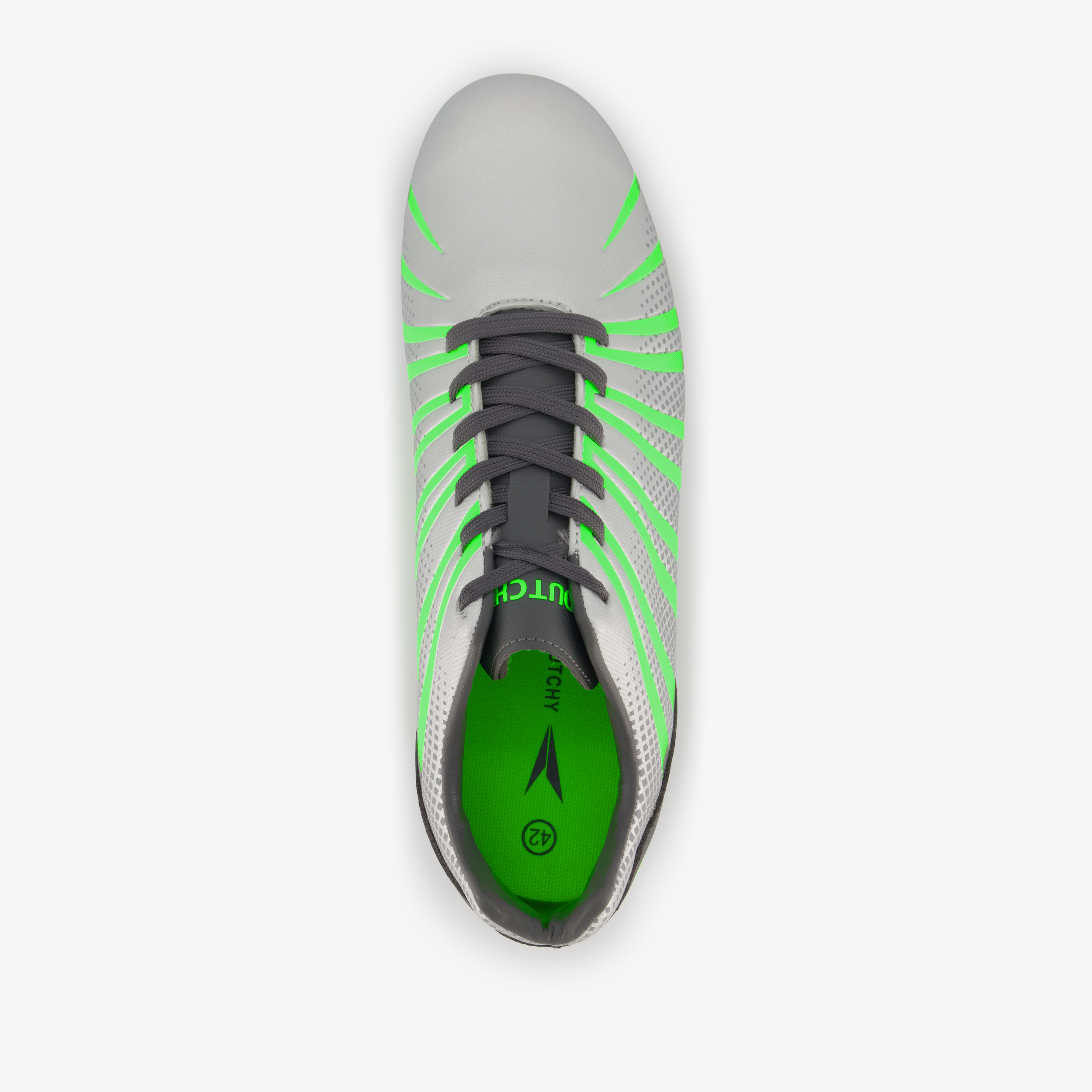 Dutchy heren FG voetbalschoenen zilver groen sportschoenen – foto 4