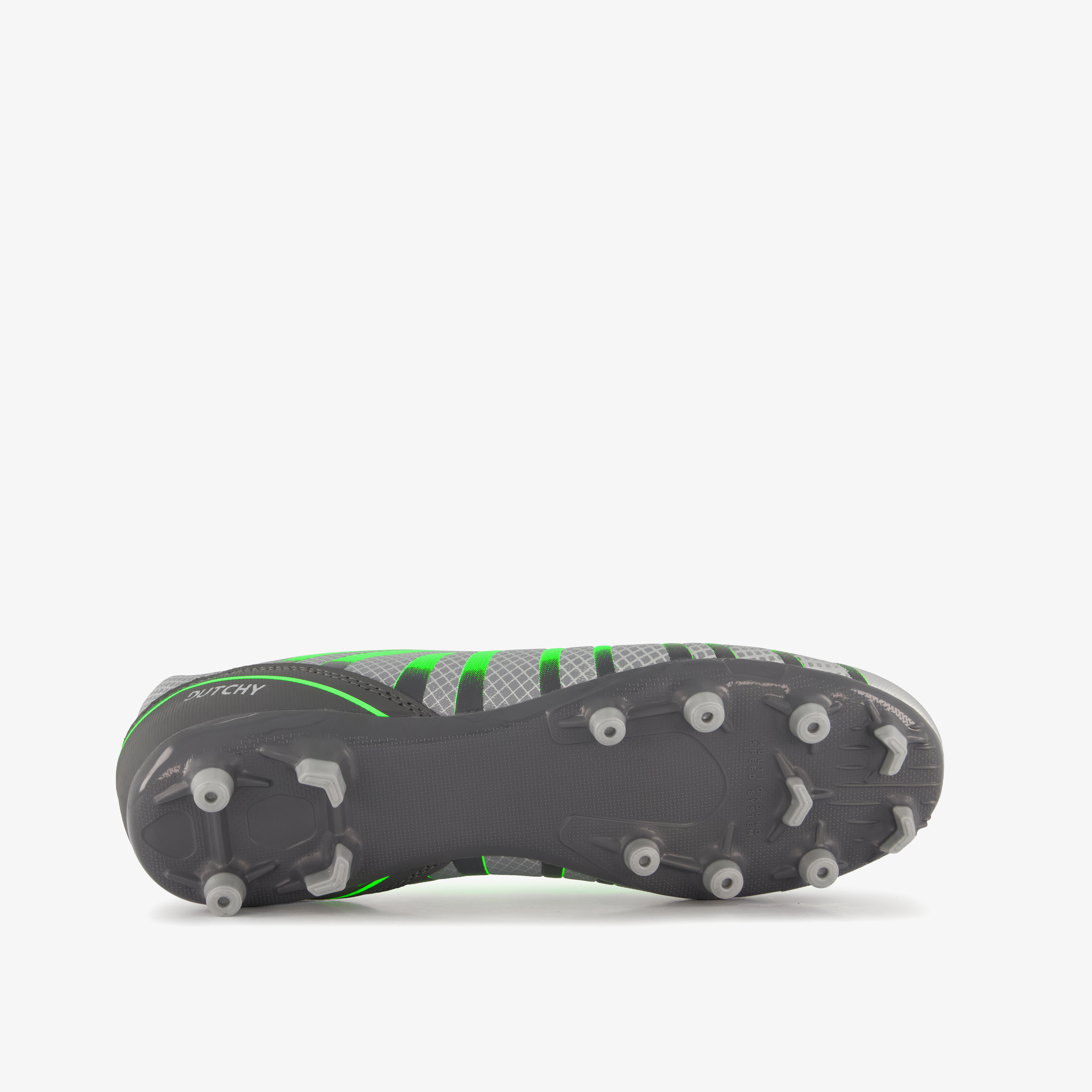 Dutchy heren FG voetbalschoenen zilver groen sportschoenen – foto 3