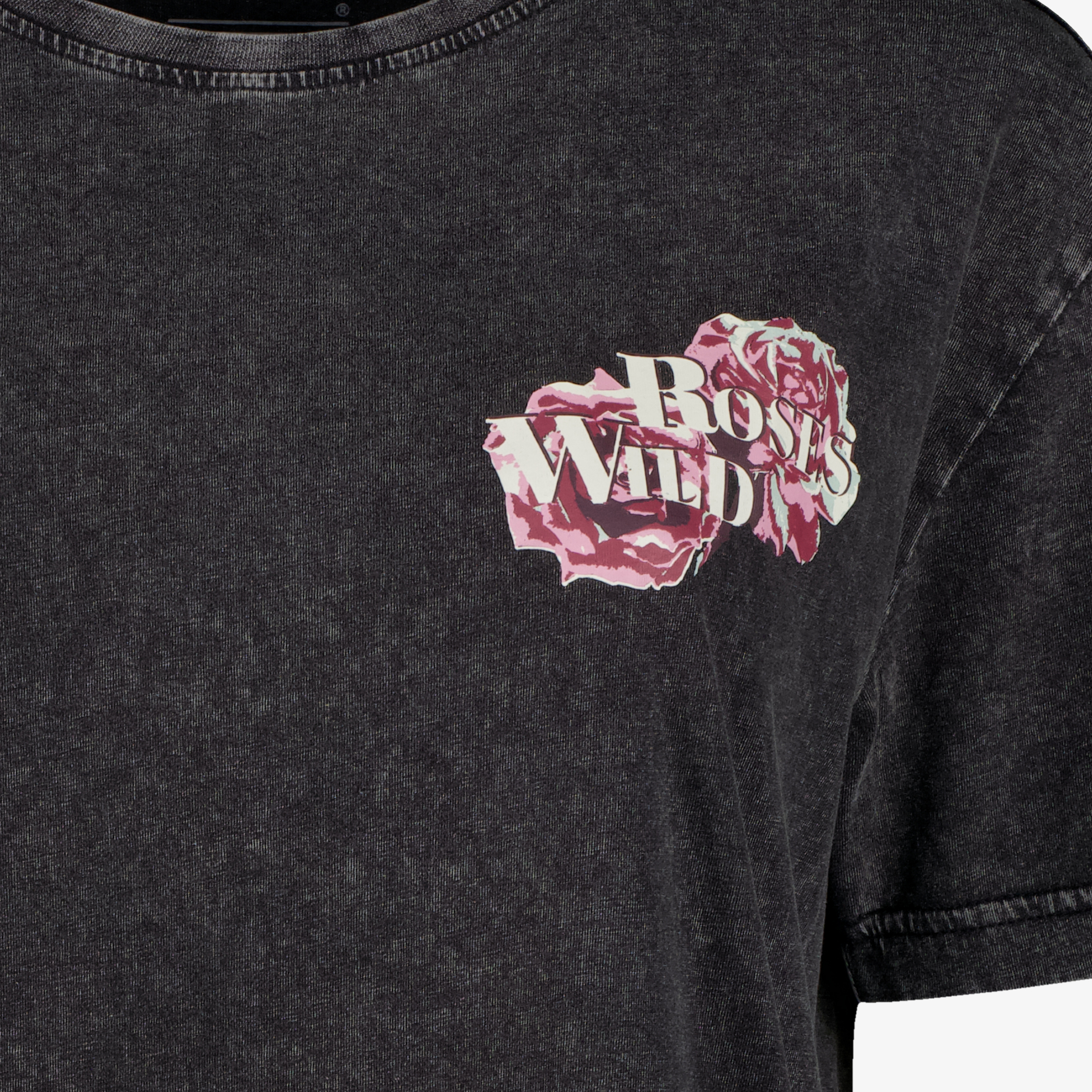 TwoDay dames acid wash T-shirt met backprint zwart t-shirts & tops – foto 2