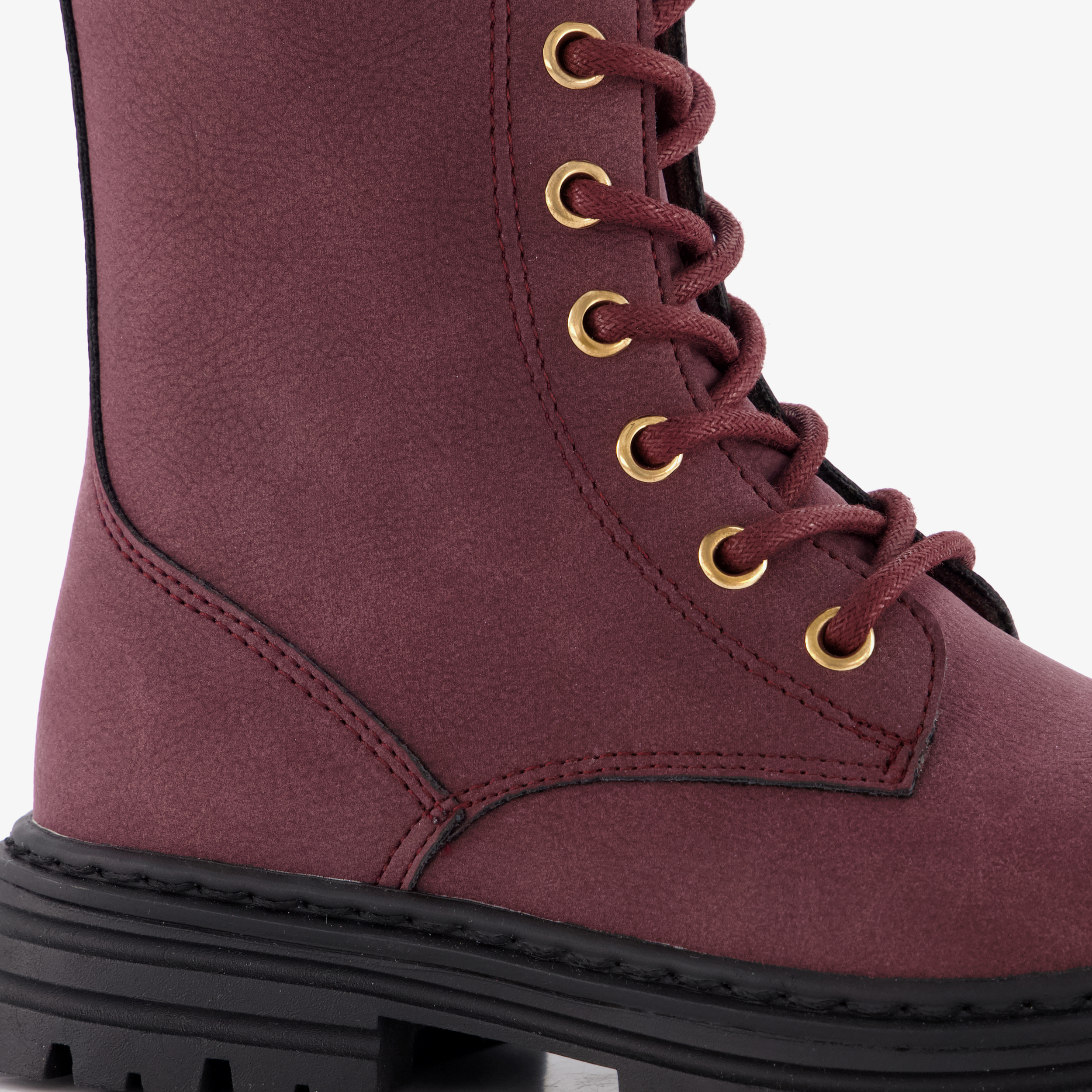 Blue Box meisjes veterboots bordeauxrood – foto 5