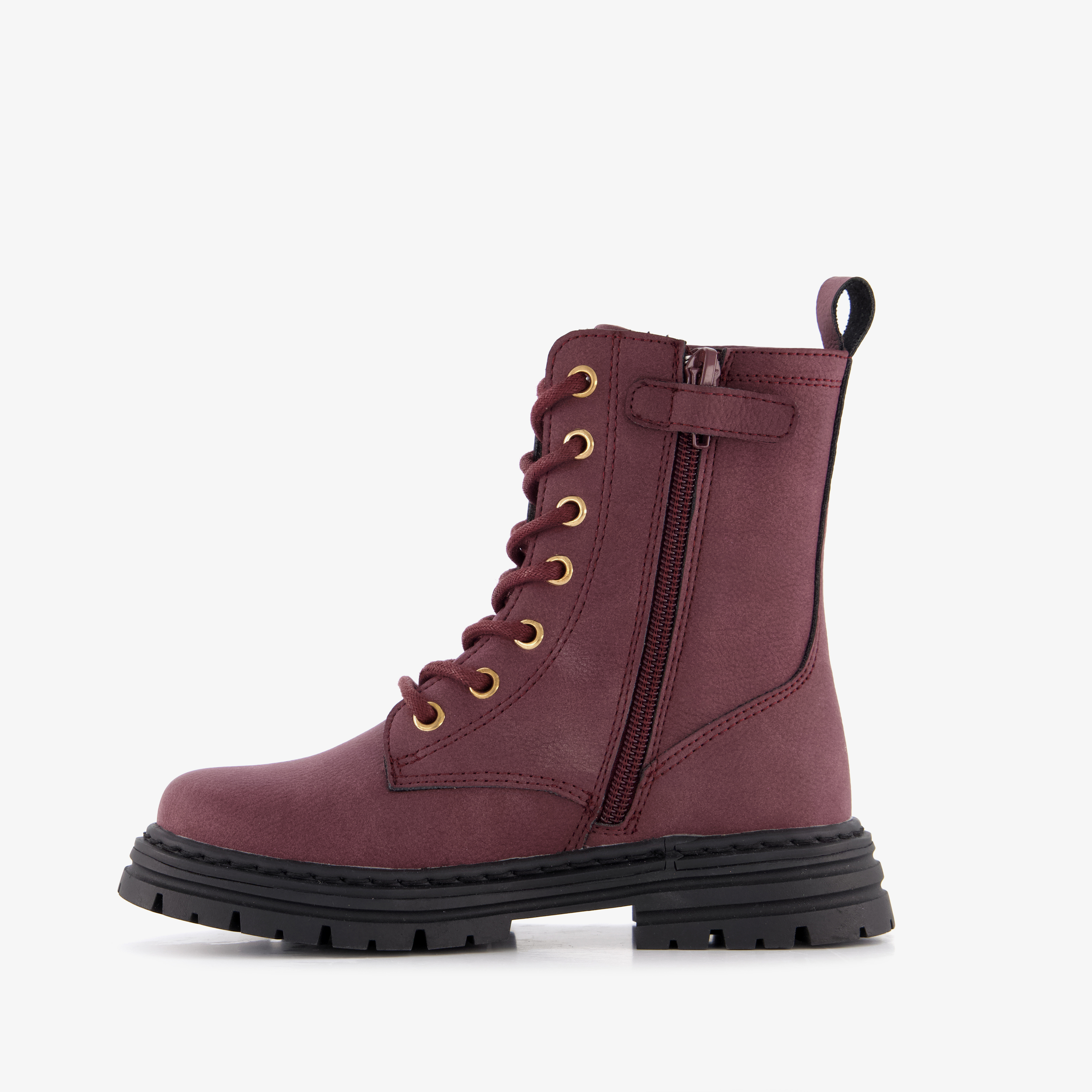 Blue Box meisjes veterboots bordeauxrood