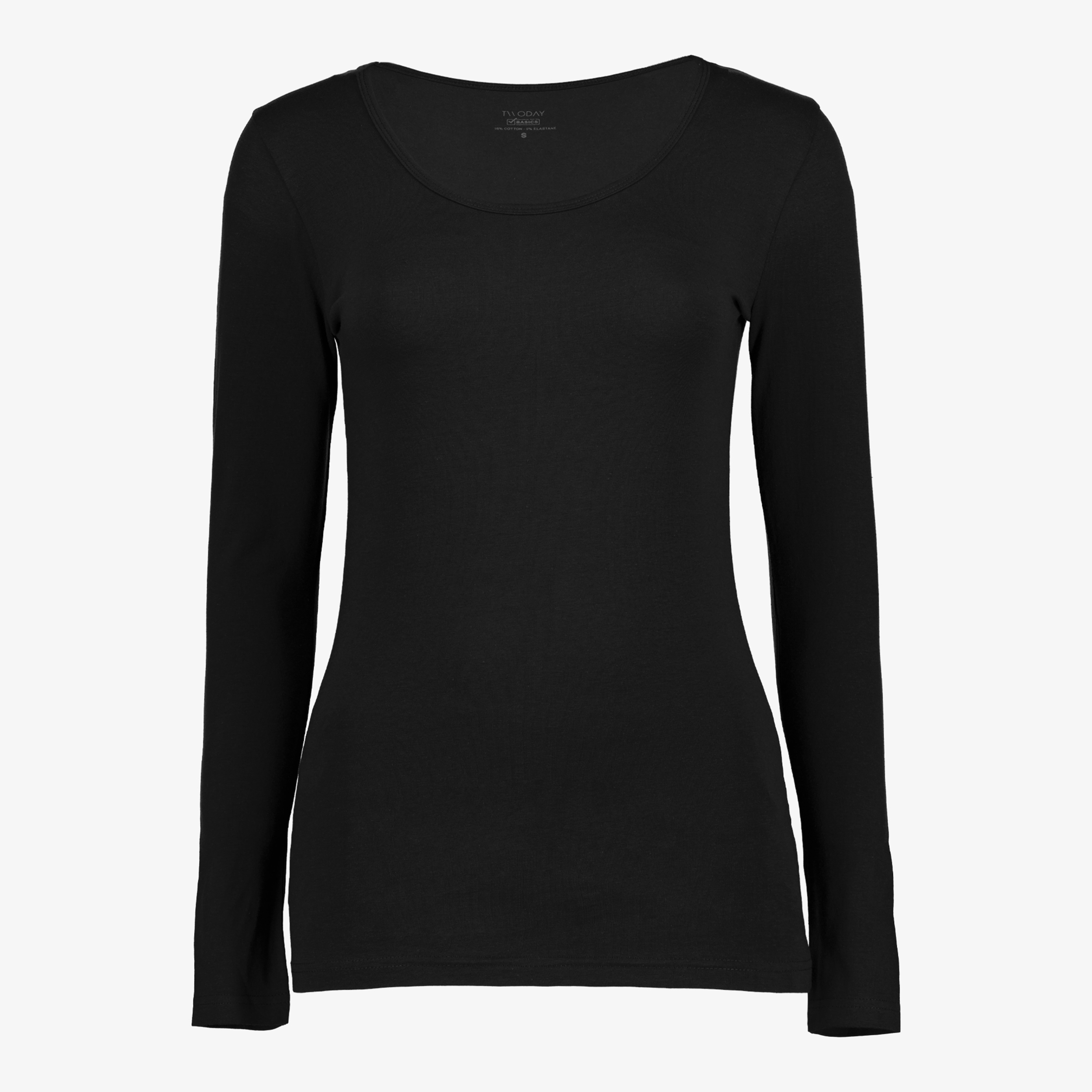 TwoDay dames  shirt katoen zwart t-shirts & tops