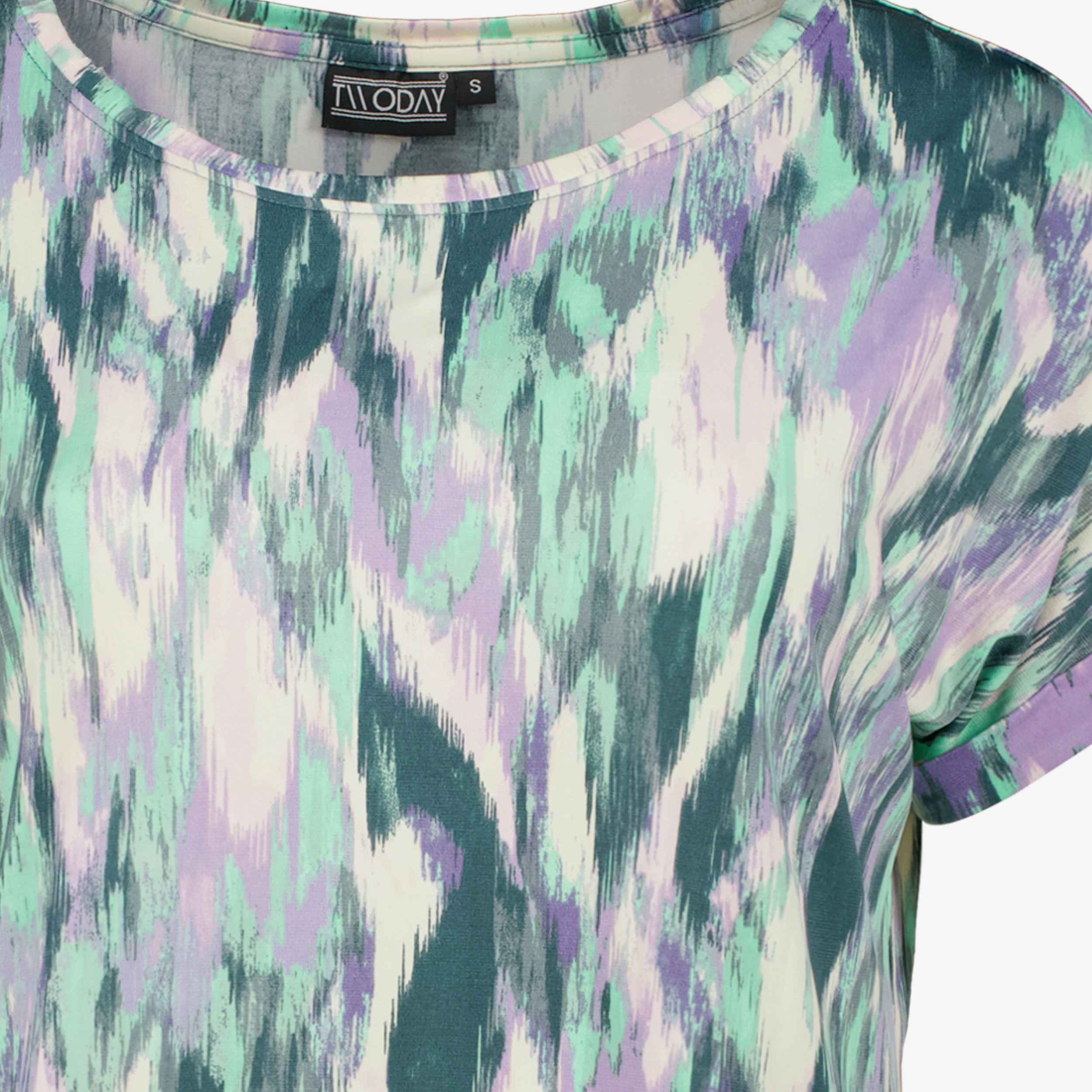 TwoDay dames top met print groen blauw t-shirts & tops – foto 2