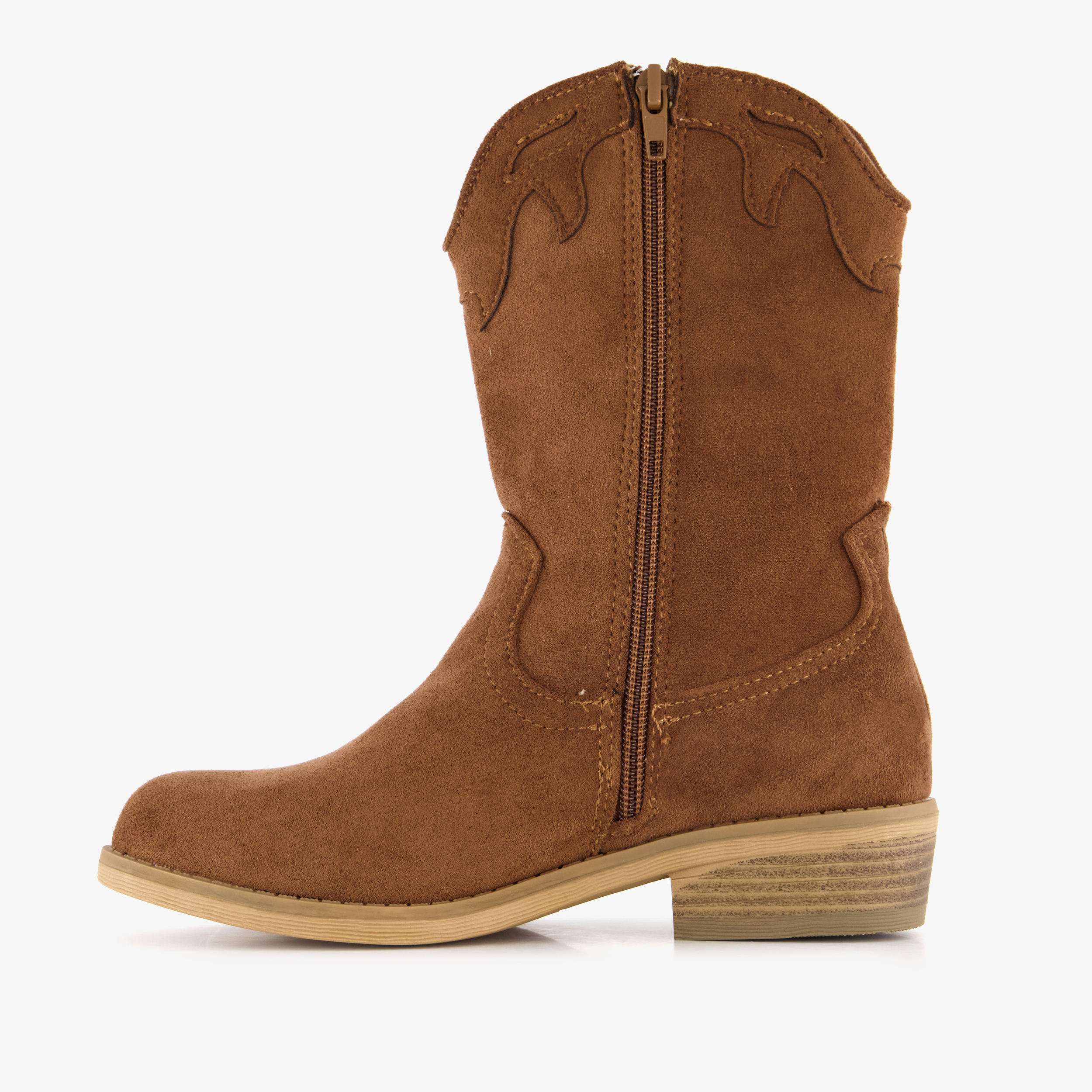 Blue Box meisjes cowboylaarsjes met franjes bruin