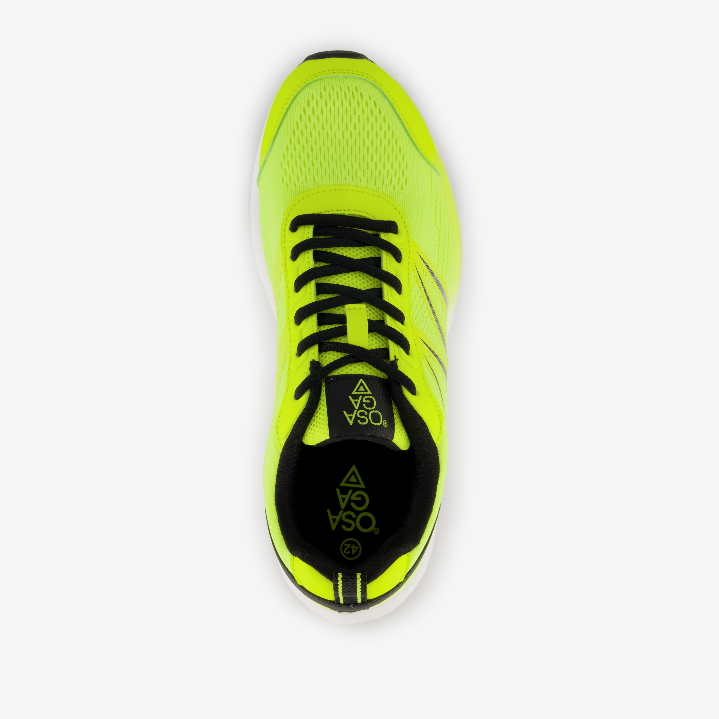 Osaga heren hardloopschoenen geel zwart – foto 4