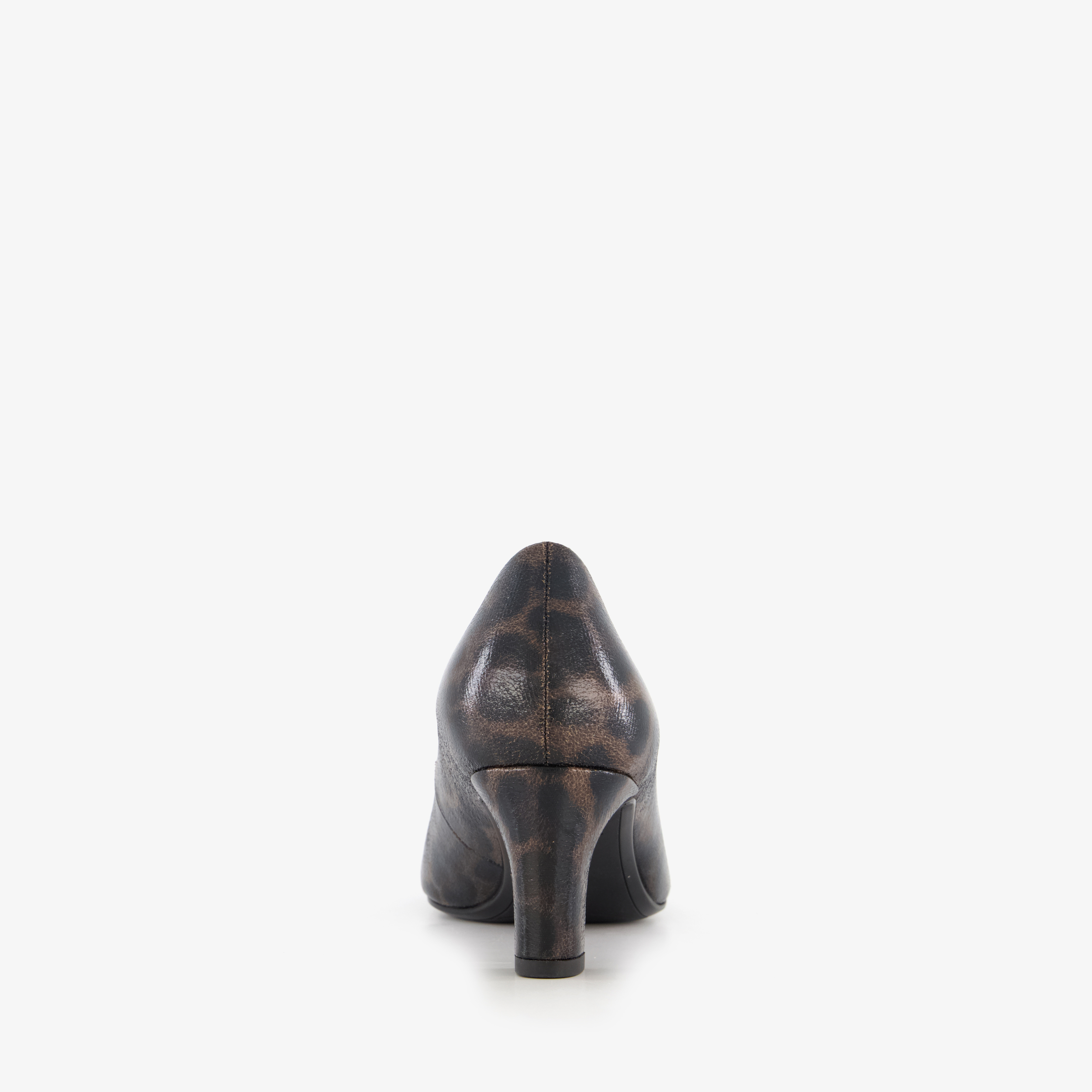 Tamaris dames pumps met panter dessin bruin zwart – foto 2