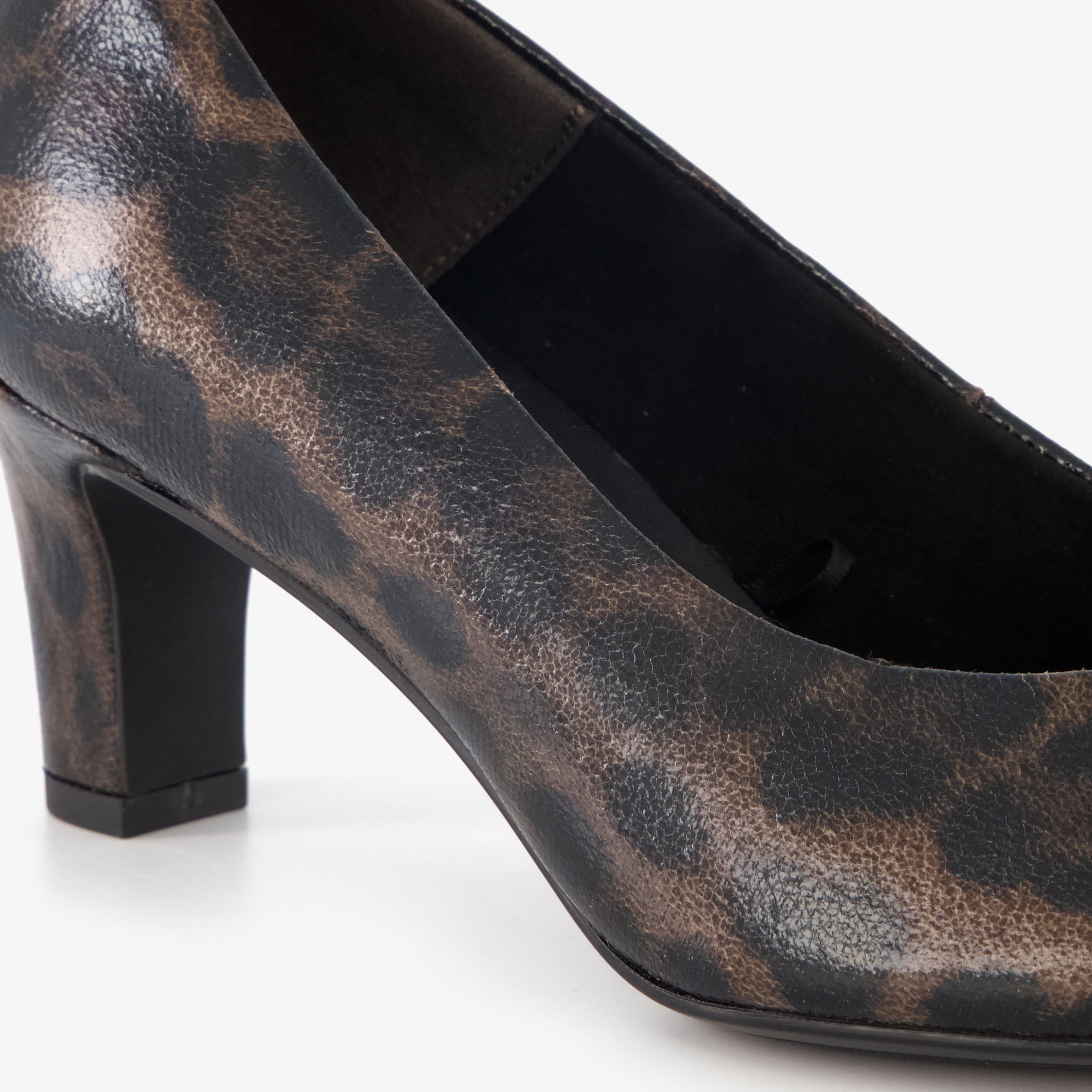 Tamaris dames pumps met panter dessin bruin zwart – foto 5