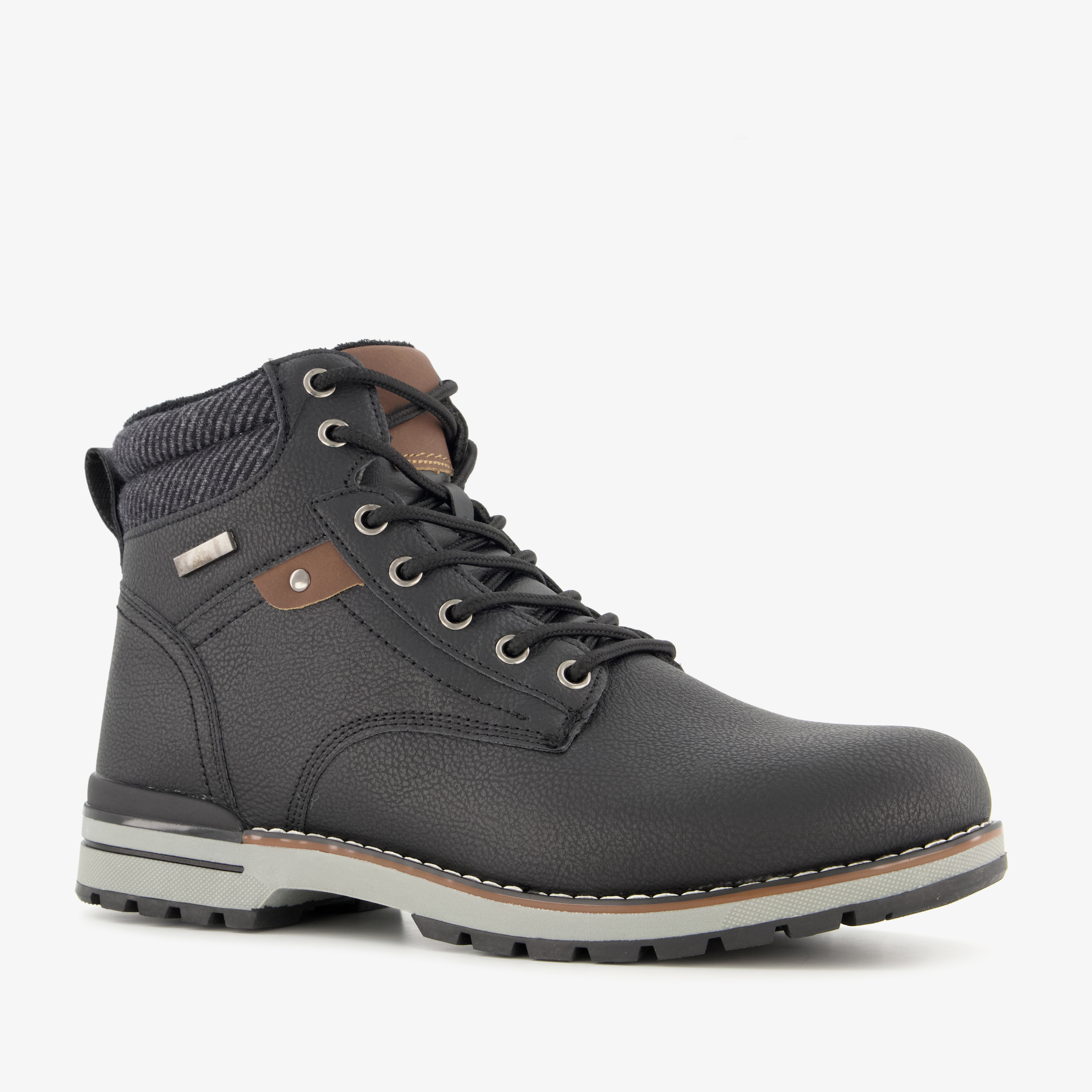 Blue Box gevoerde heren veterboots zwart