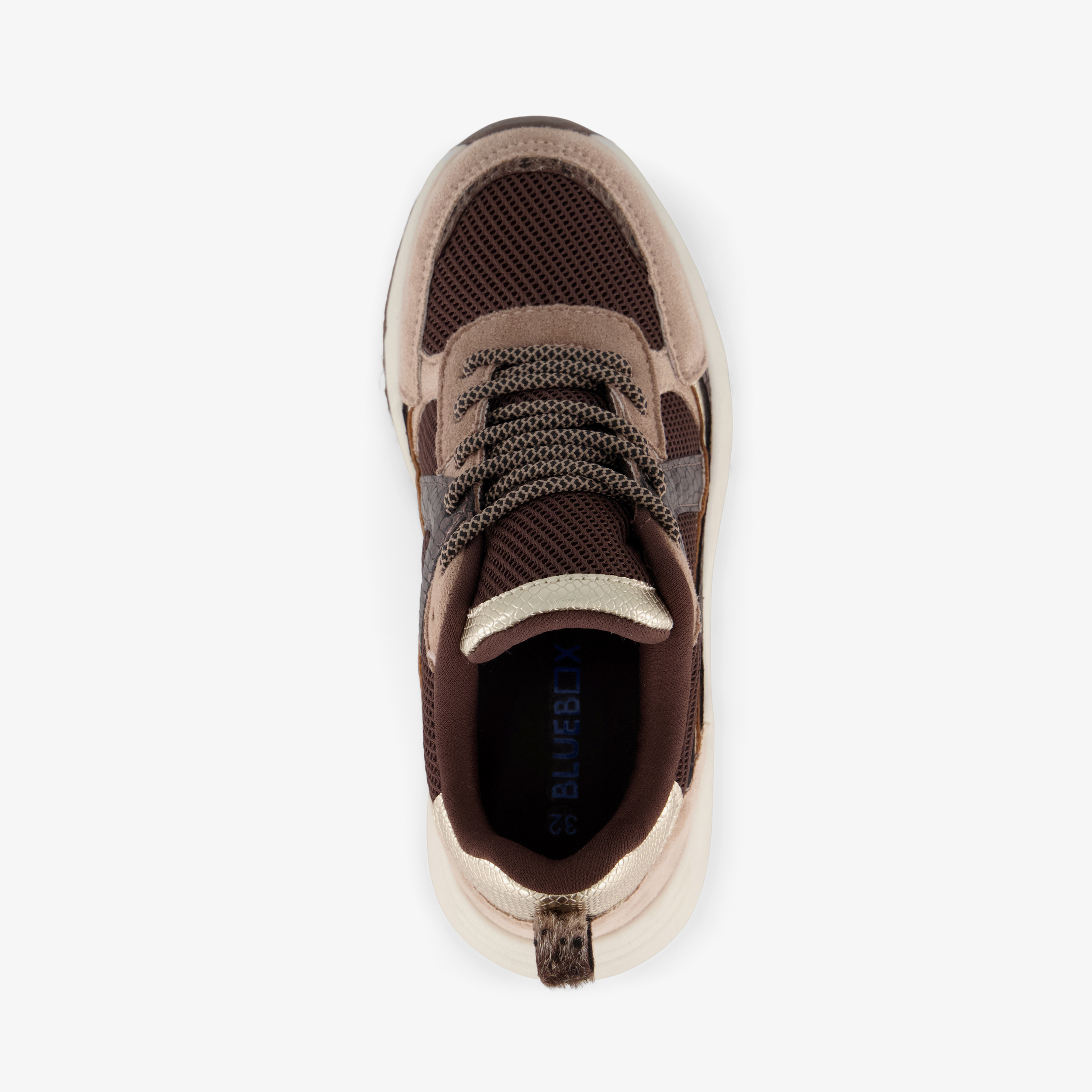 Blue Box meisjes dad sneakers bruin beige – foto 4