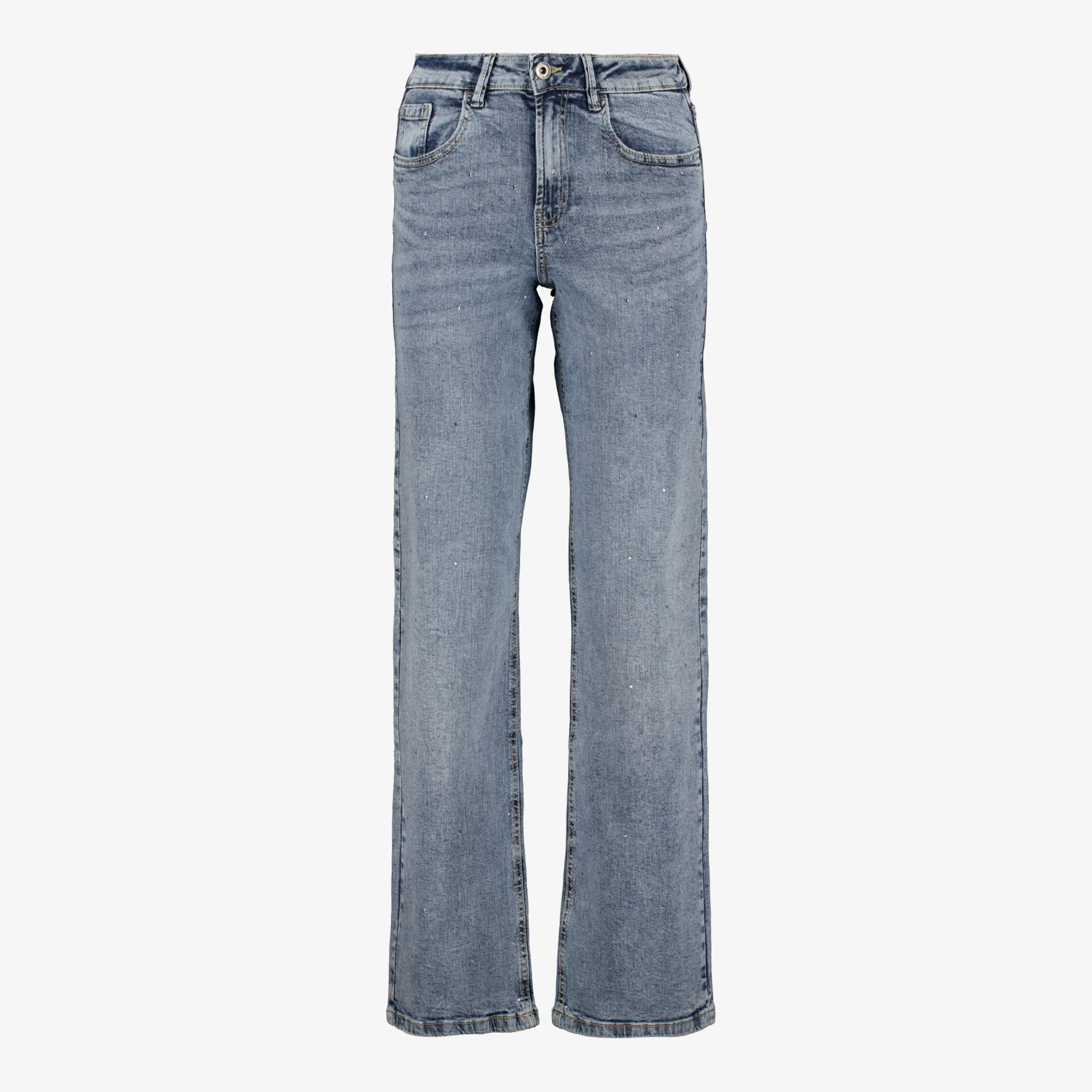 TwoDay dames wide leg jeans blauw lengte 33 broeken & shorts