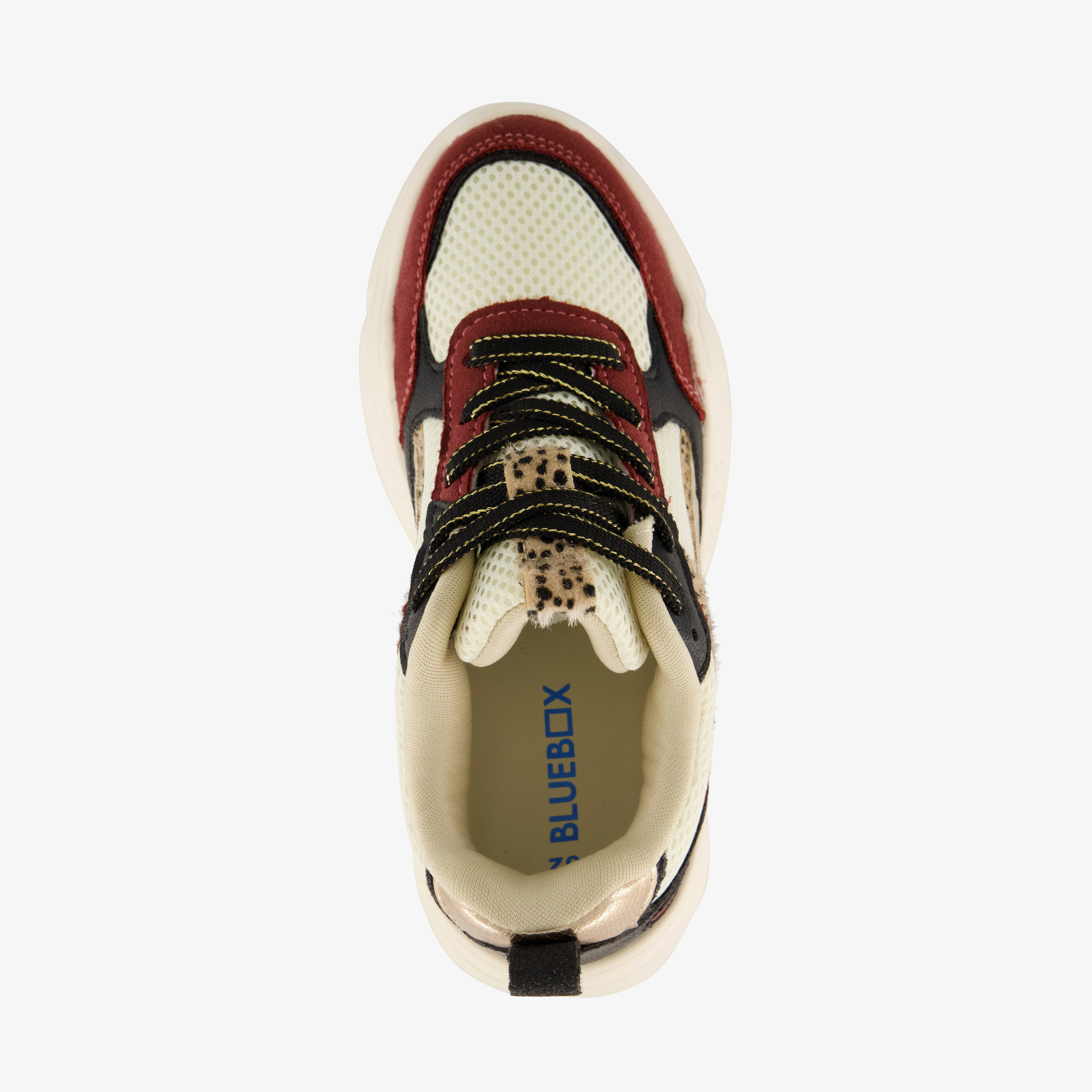 Blue Box meisjes dad sneakers beige bordeaux – foto 4