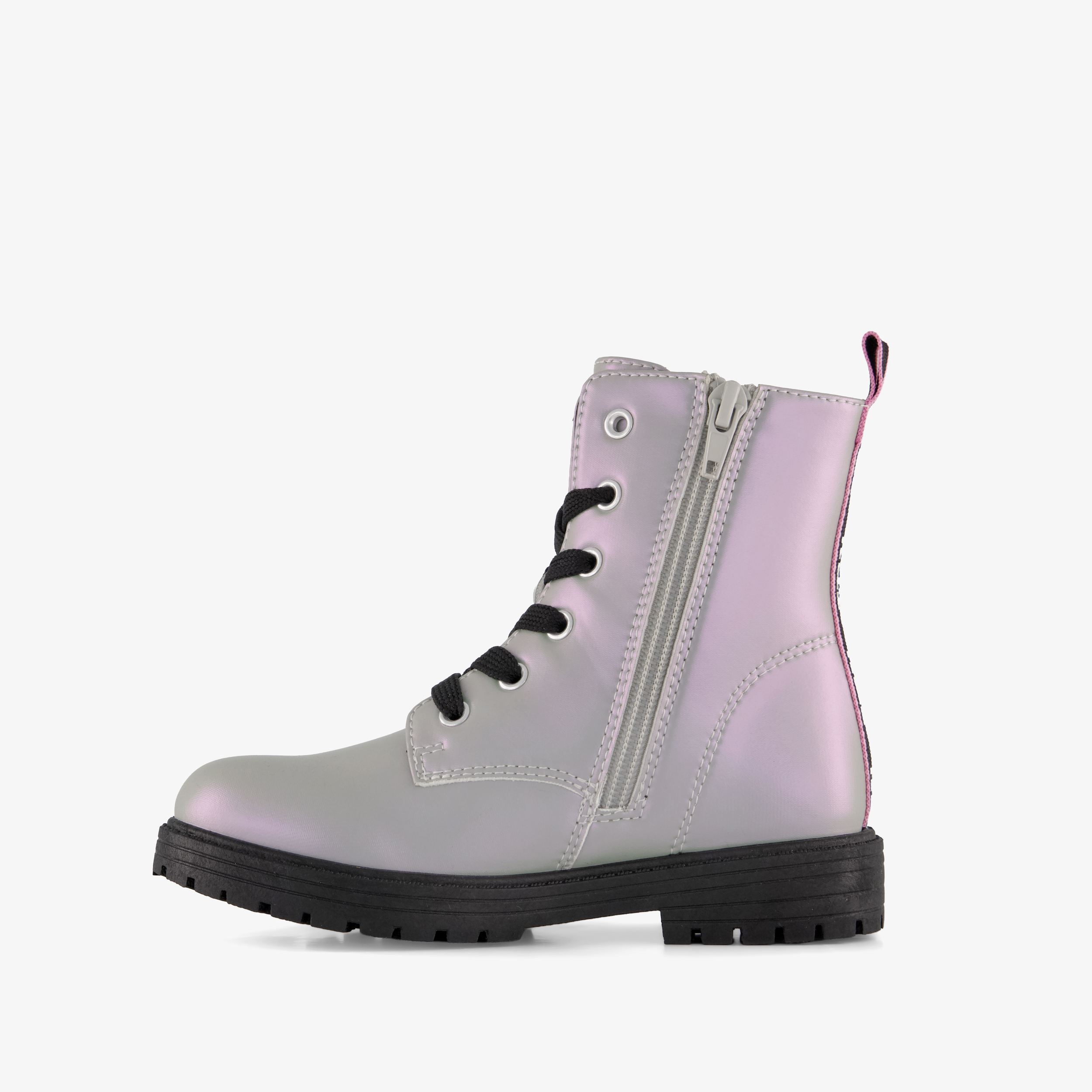 Lilo & Stitch meisjes veterboots zilver roze