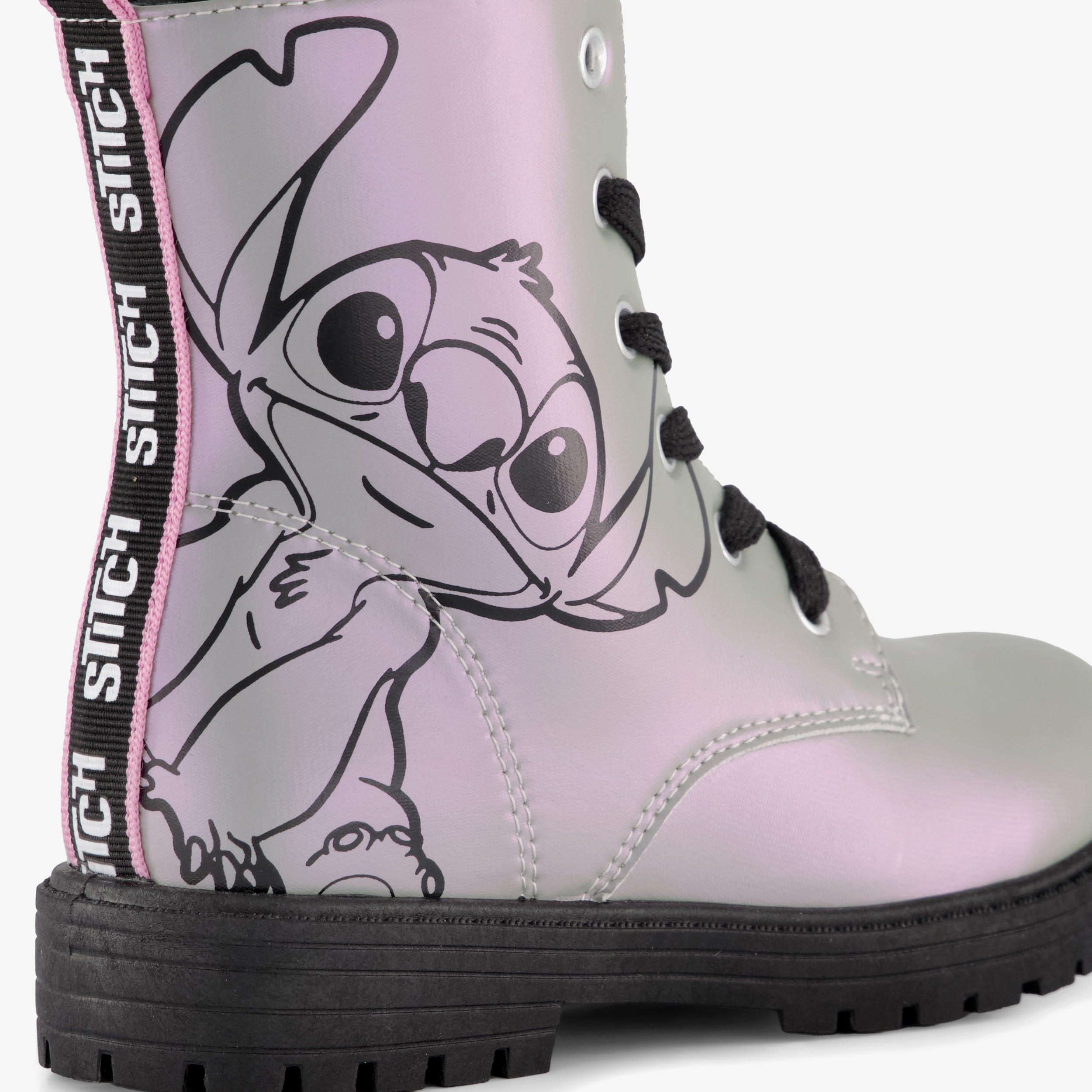 Lilo & Stitch meisjes veterboots zilver roze veterschoenen – foto 5