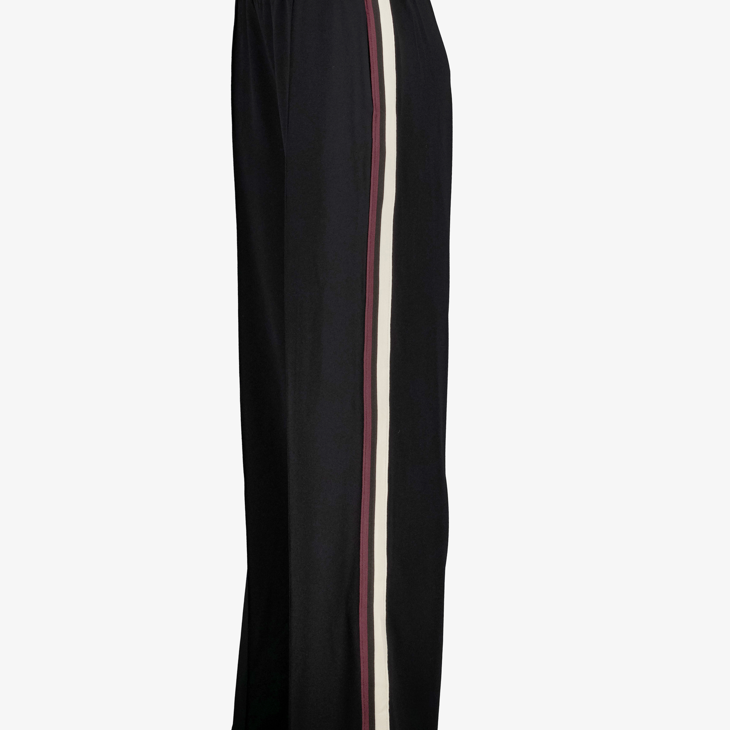 TwoDay dames wide leg broek met bies zwart broeken & shorts – foto 3