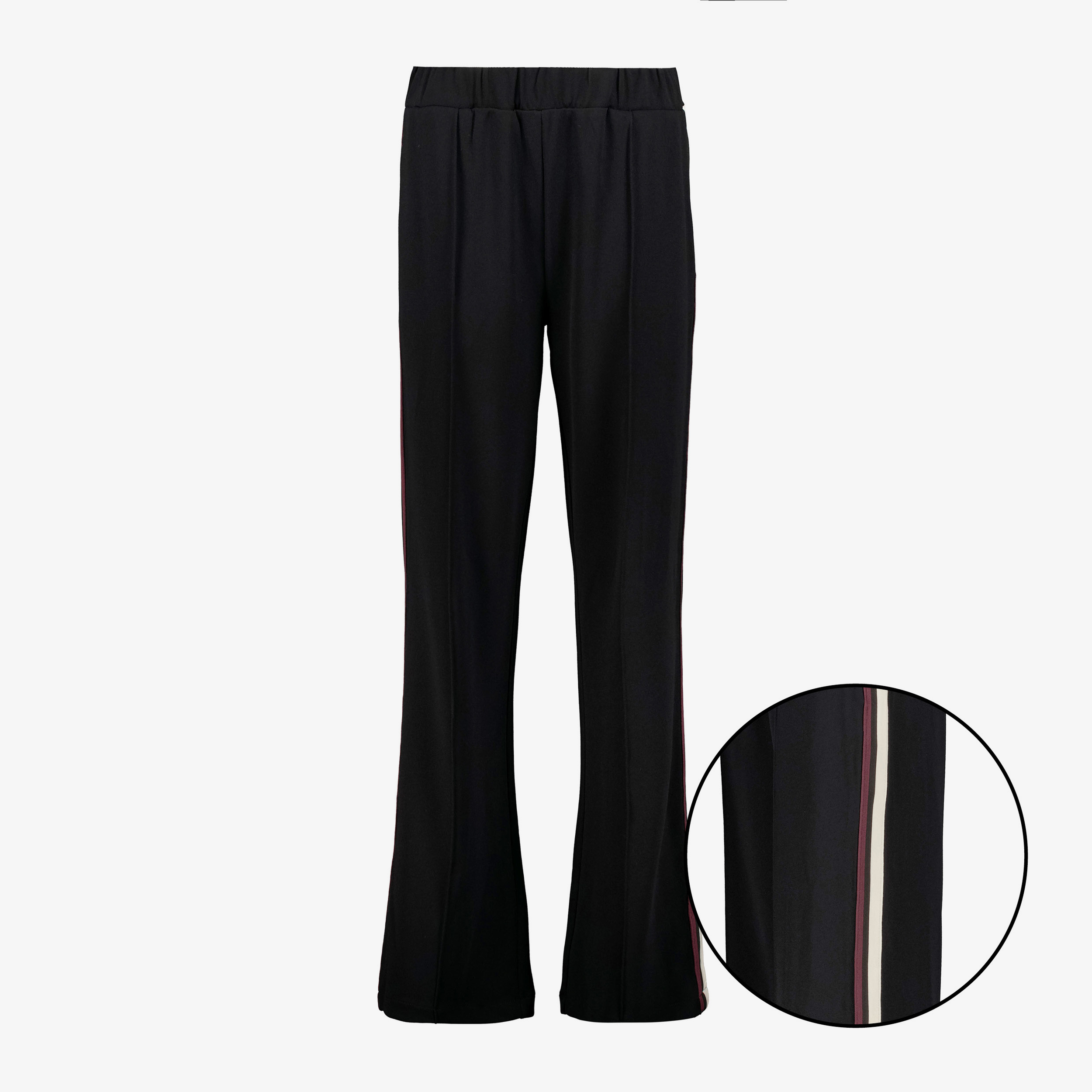 TwoDay dames wide leg broek met bies zwart broeken & shorts