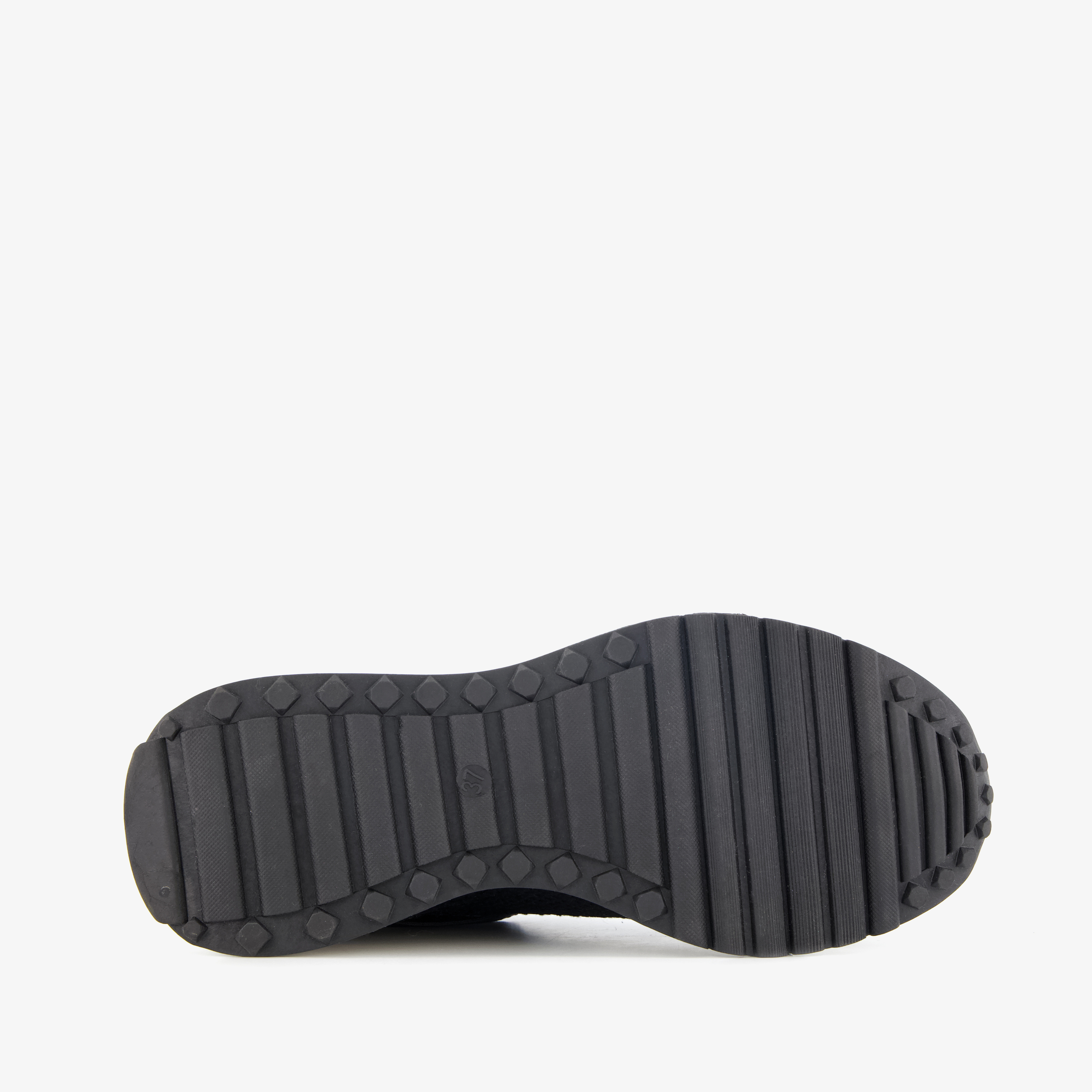 Blue Box dames sneakers met slangenprint details zwart – foto 3