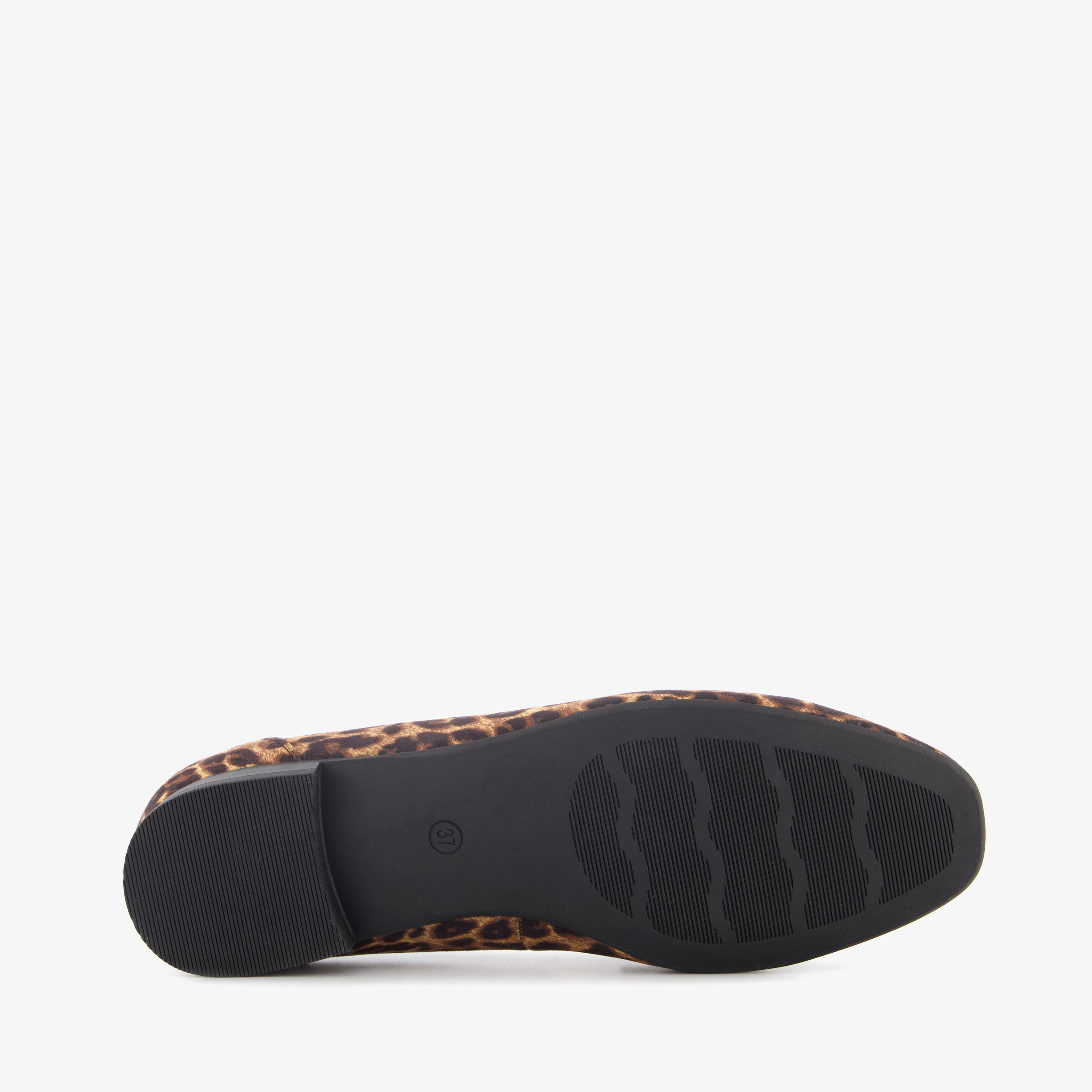 Nova dames loafers met gesp en panterprint bruin instappers – foto 3