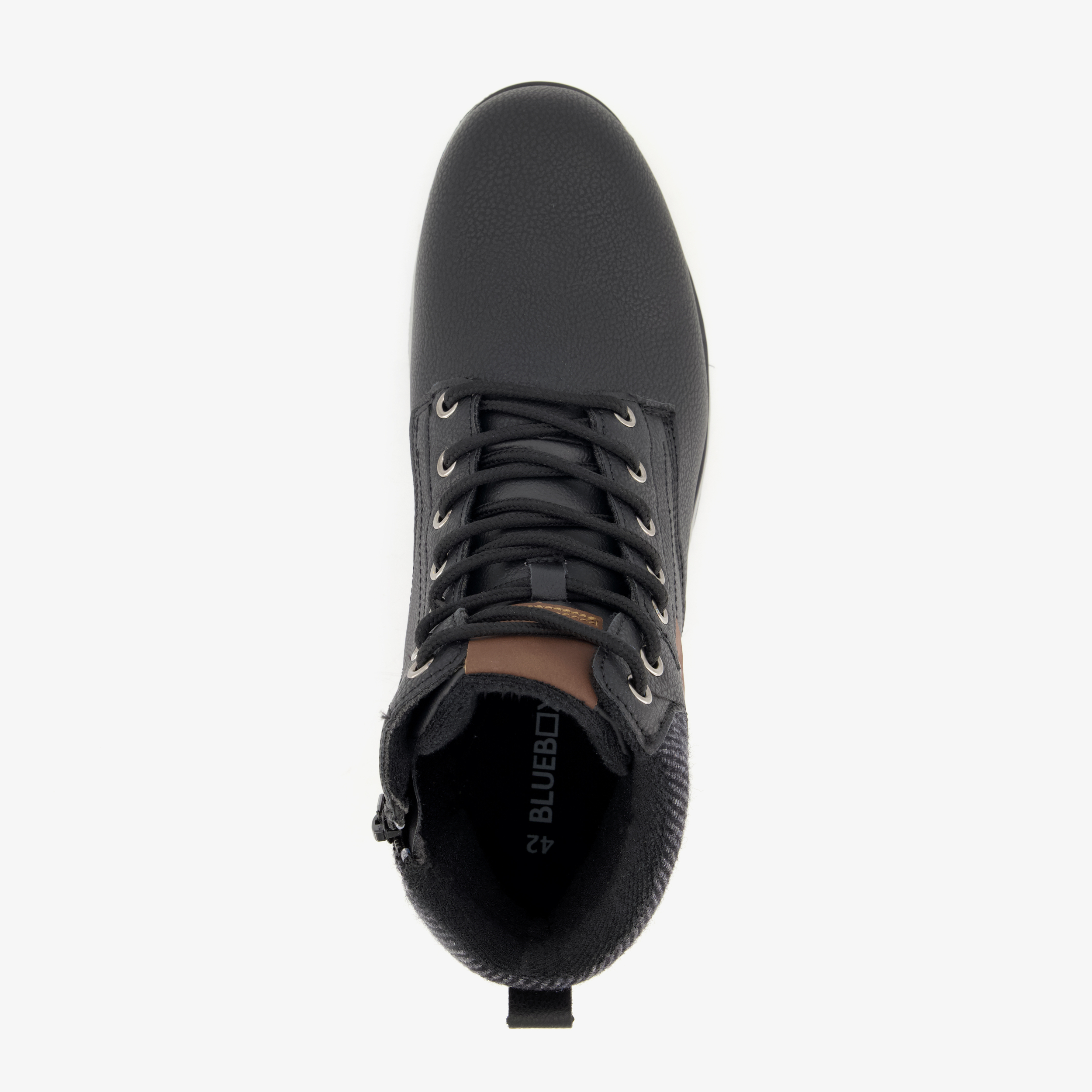Blue Box gevoerde heren veterboots zwart – foto 4