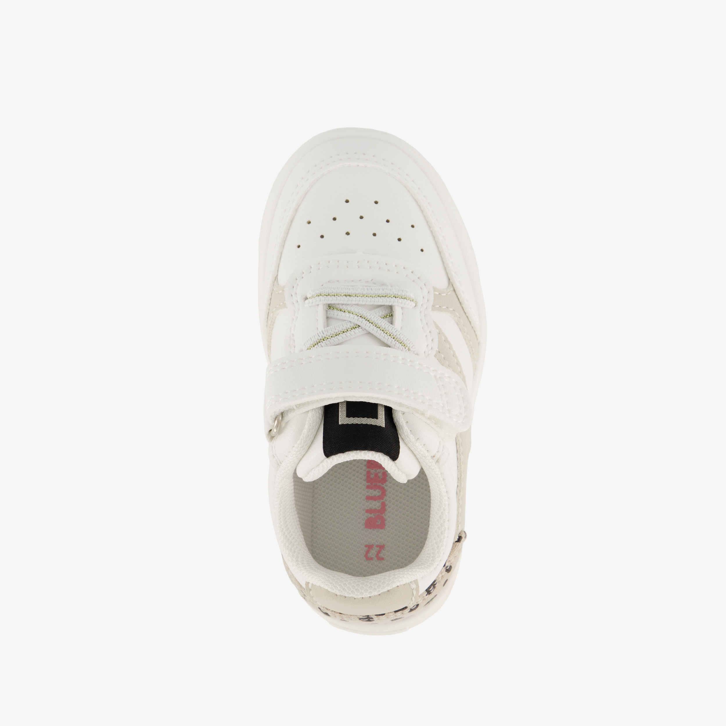 Blue Box meisjes sneakers met dierenprint wit – foto 4