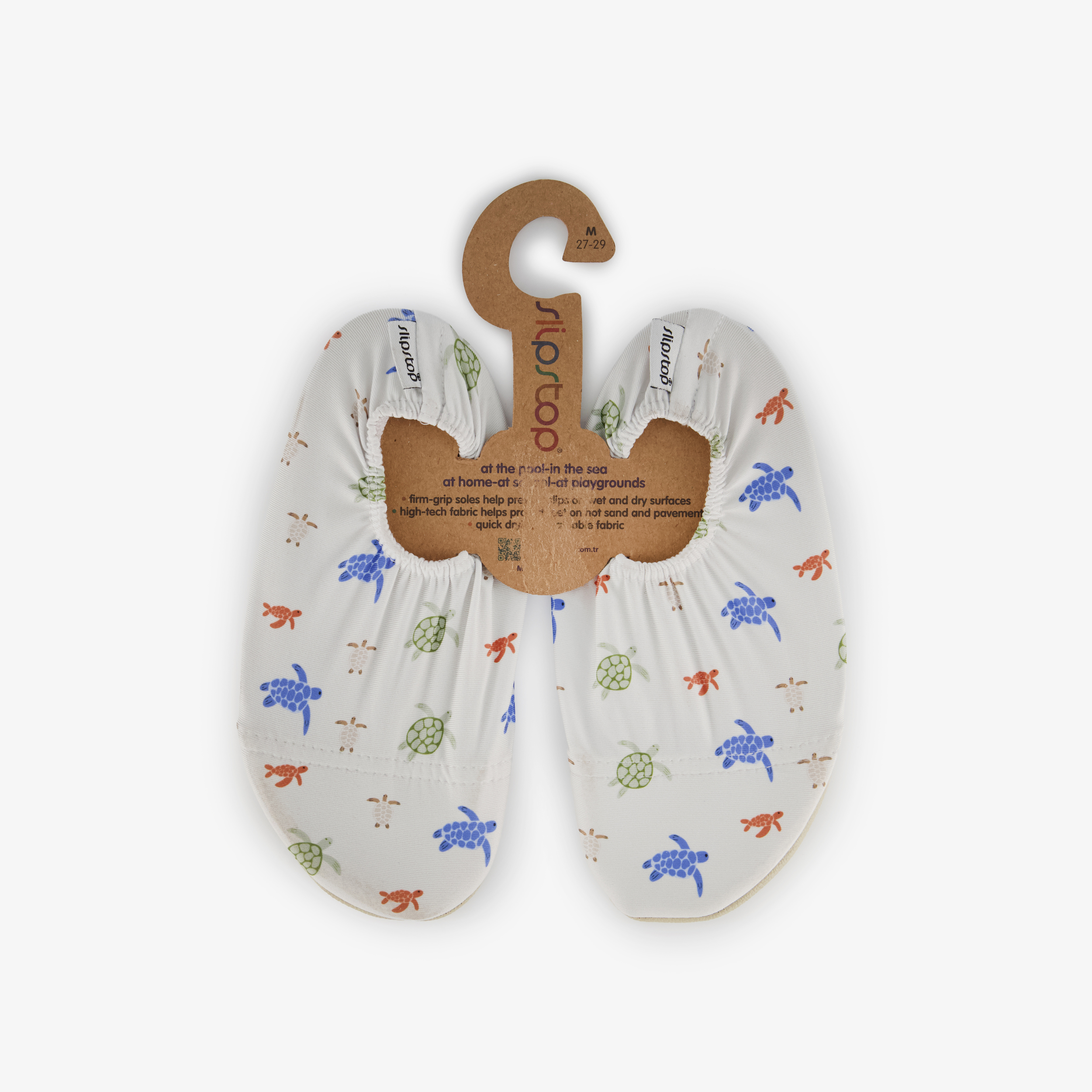 Slipstop Turtles kinder schoenen met schildpadden wit Slipstop Turtles kinder schoenen met schildpadden wit