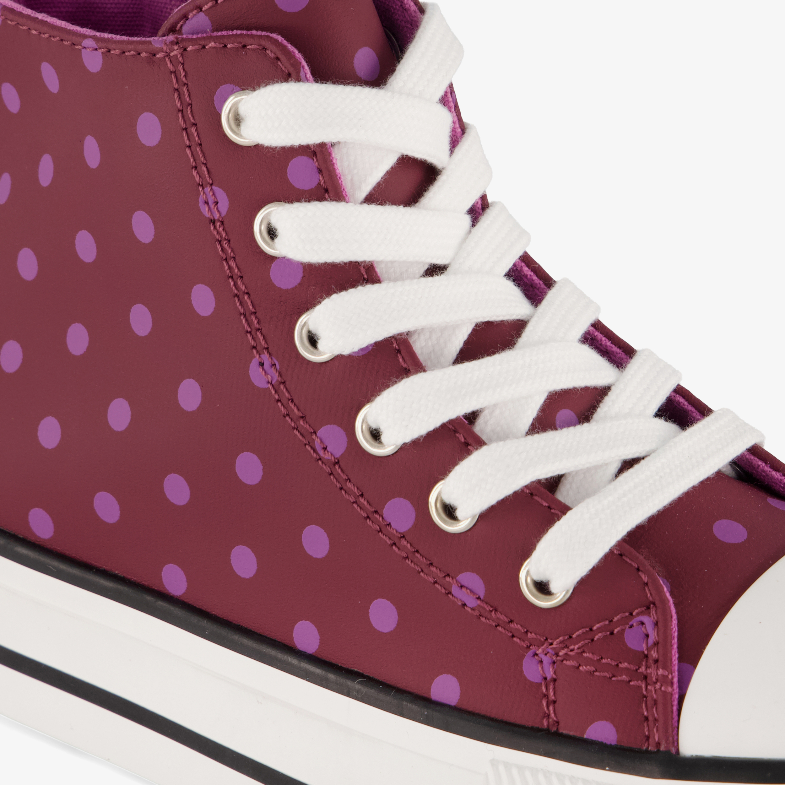 Blue Box meisjes hoge sneakers met polkadots roze – foto 5