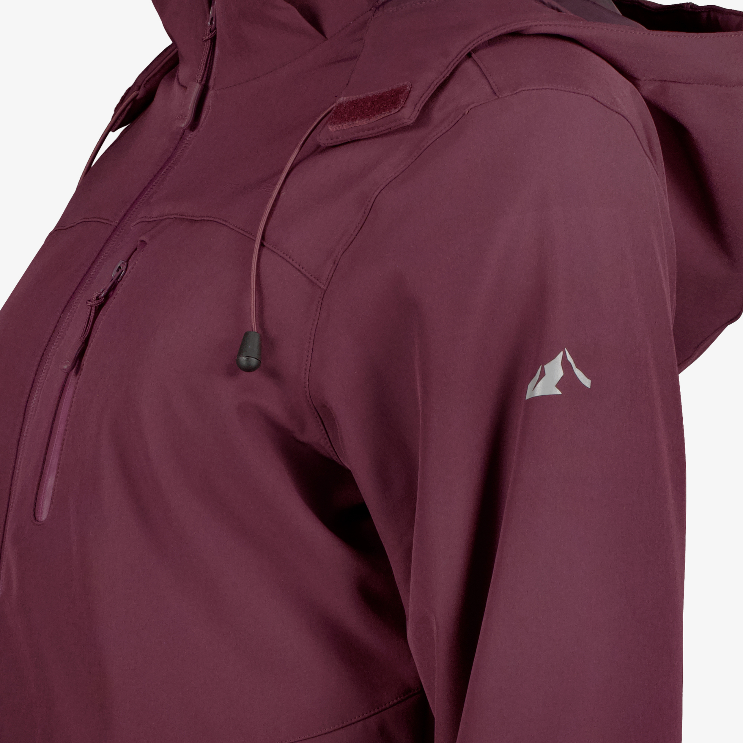 Mountain Peak gewatteerde dames softshell jas bordeaux jassen – foto 3