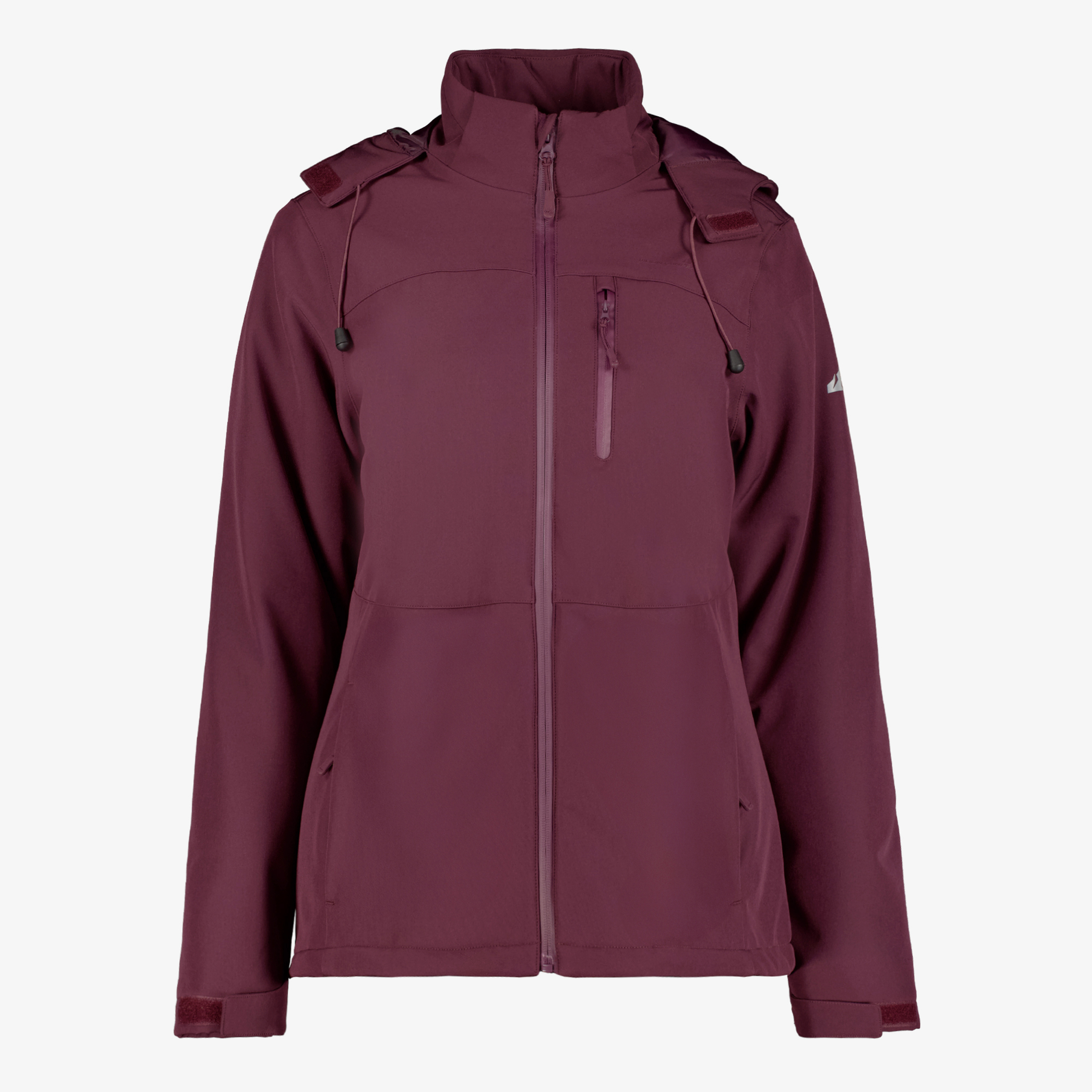 Mountain Peak gewatteerde dames softshell jas bordeaux jassen
