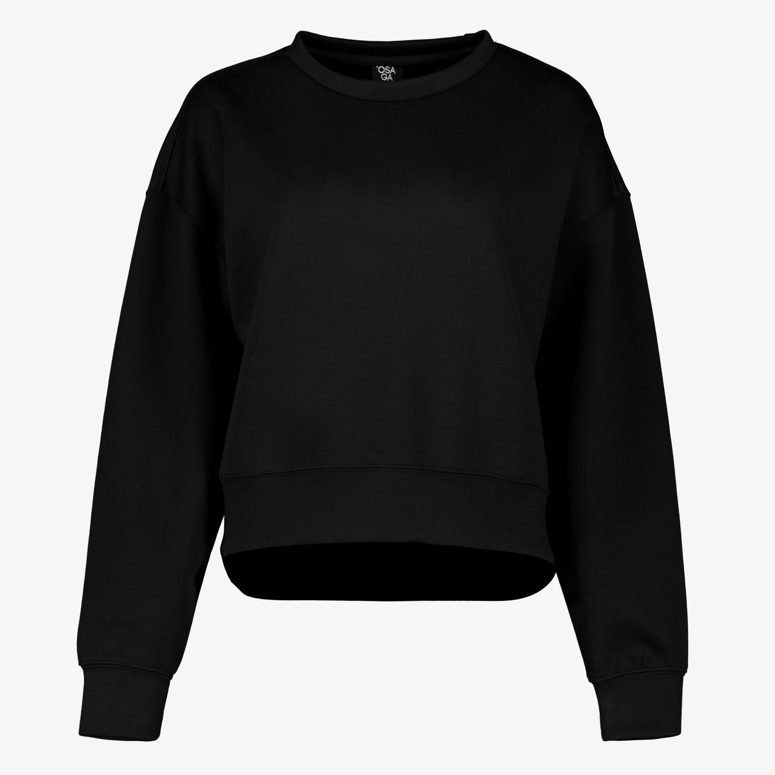 Osaga cropped dames sweater zwart truien & vesten