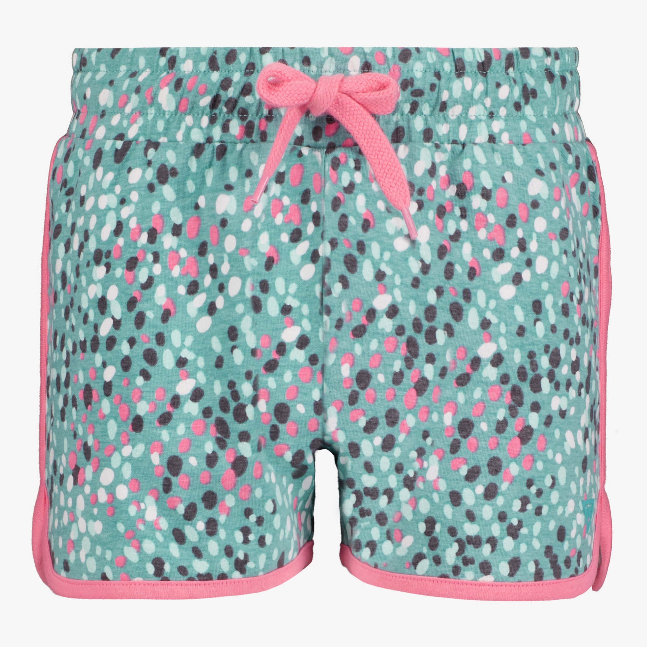 Osaga meisjes sweat short met stippen blauw