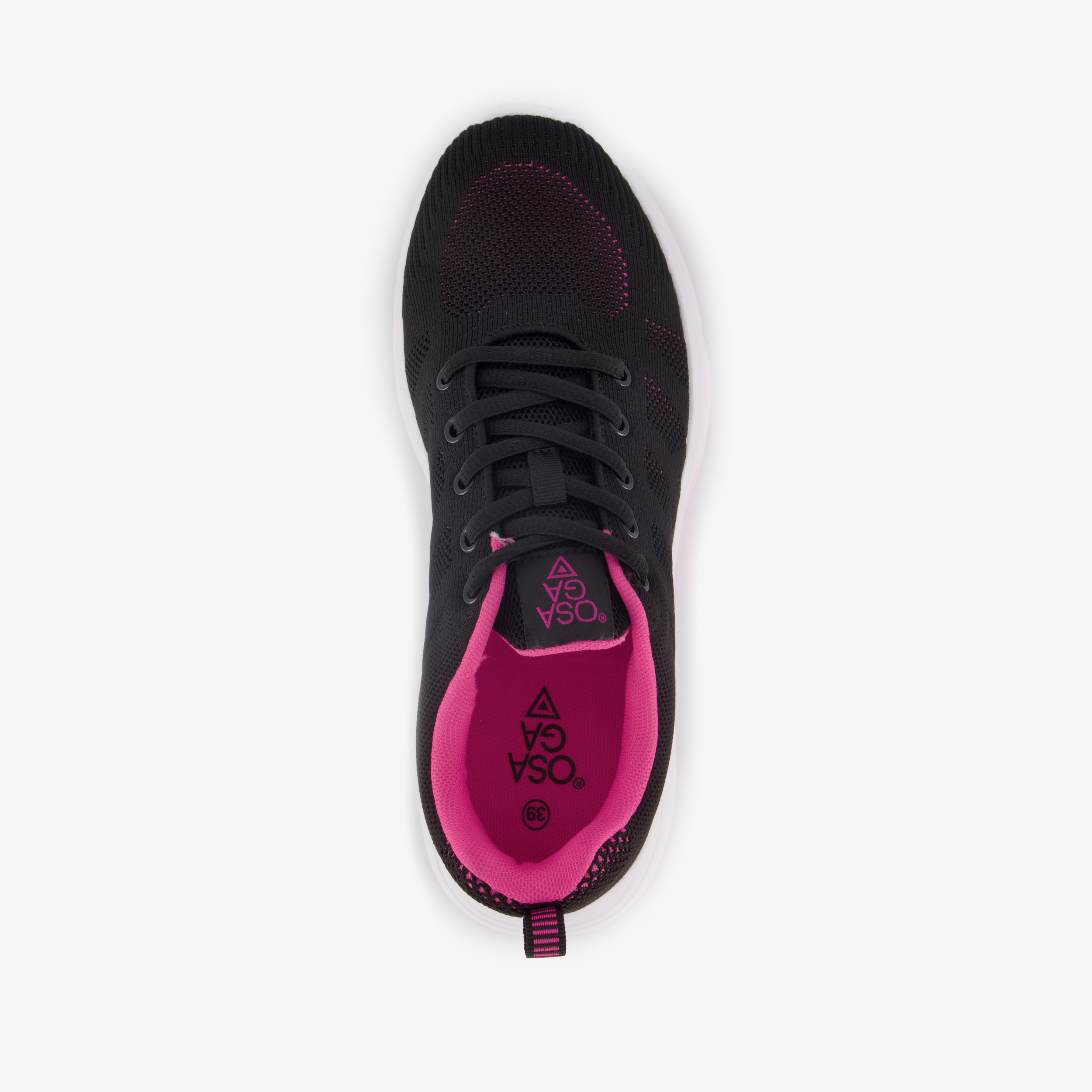 Osaga dames sportschoenen zwart roze sneakers – foto 4