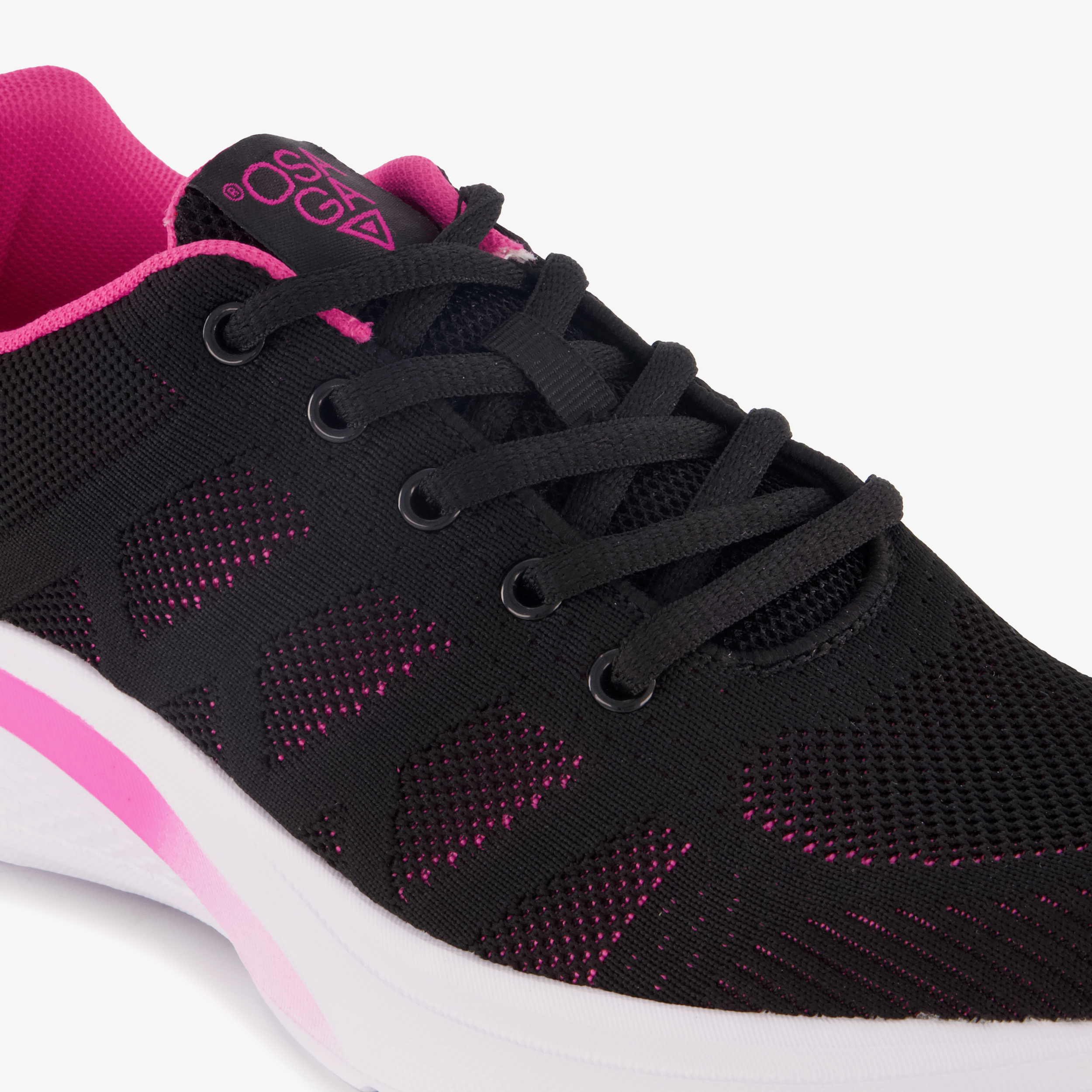 Osaga dames sportschoenen zwart roze sneakers – foto 5